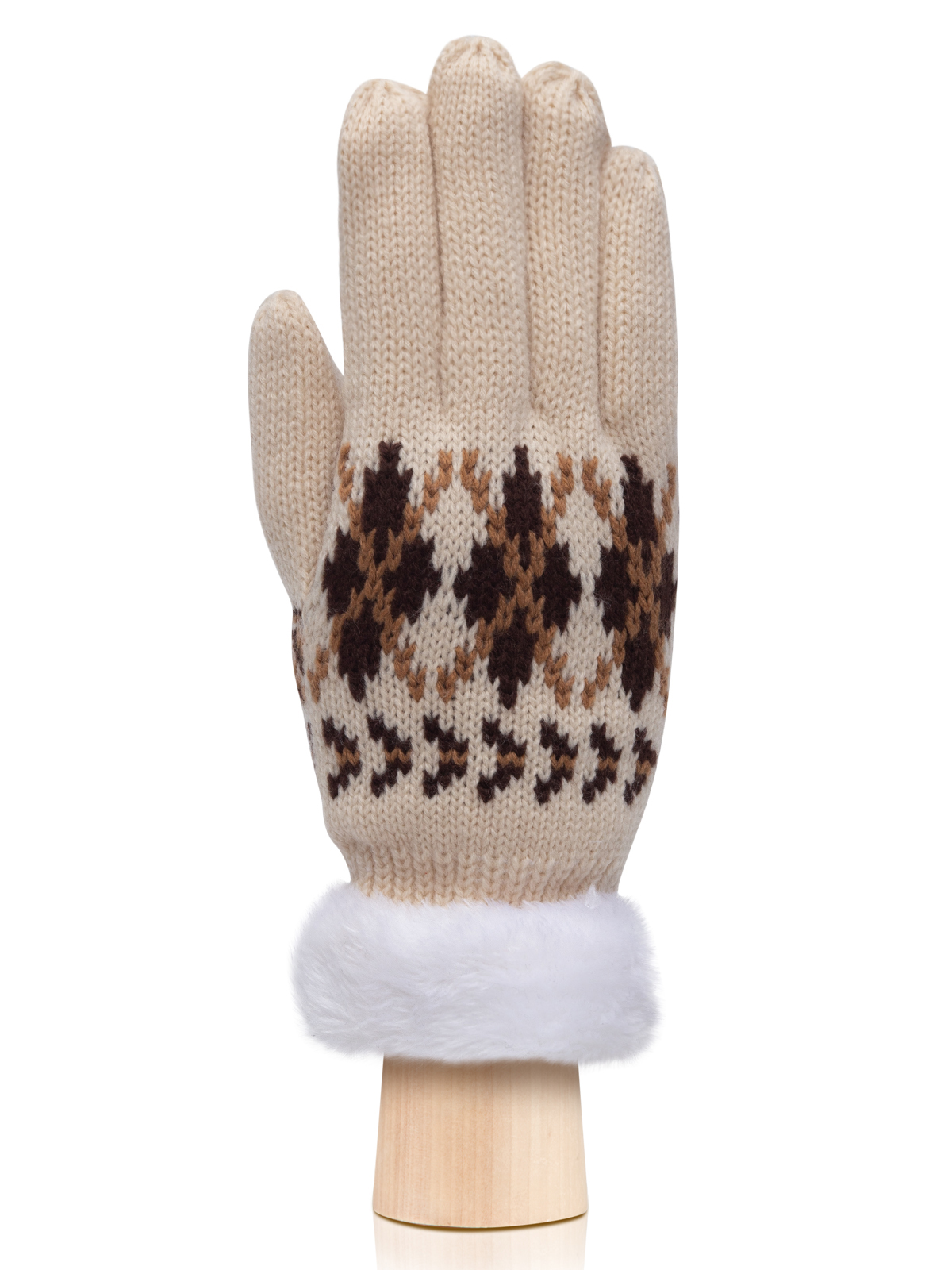 Перчатки Китай W45-GG white/brown