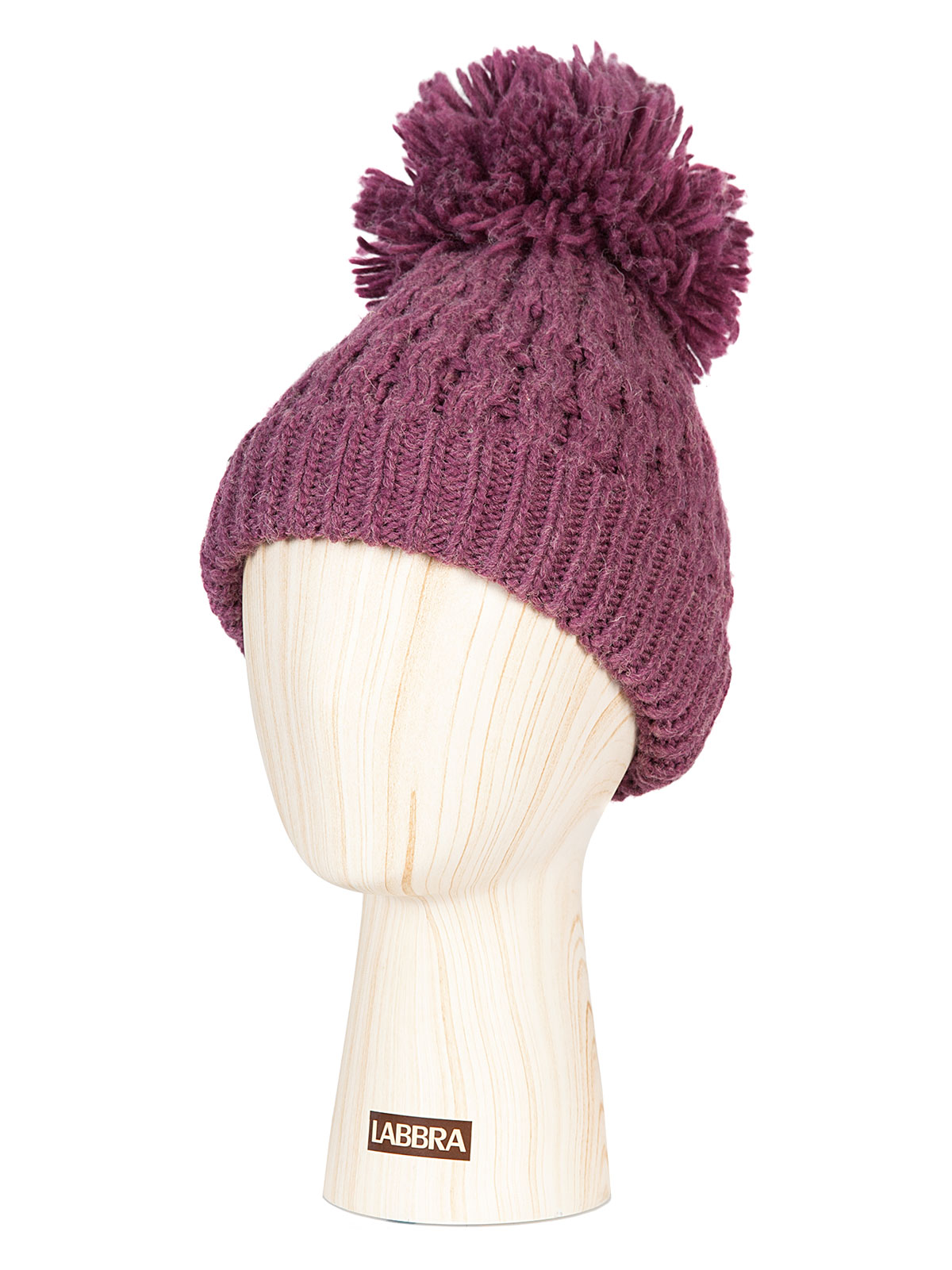 Шапка жен. шерсть+акрил+бэби альп LB-M99101 berry