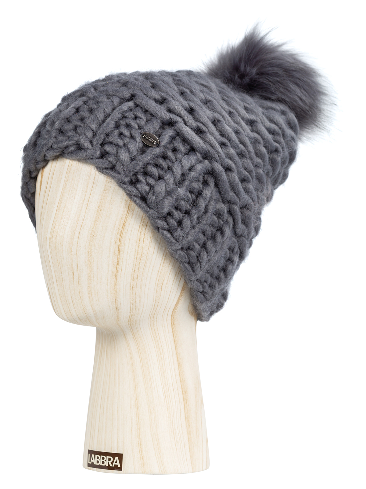 Шапка жен. акр LB-RR33003 d.grey