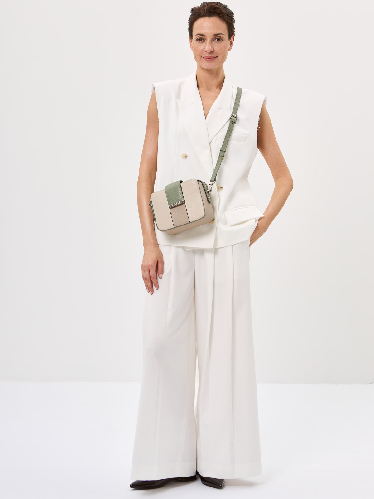 Сумка Labbra L-15329 l.grey/l.taupe/olive