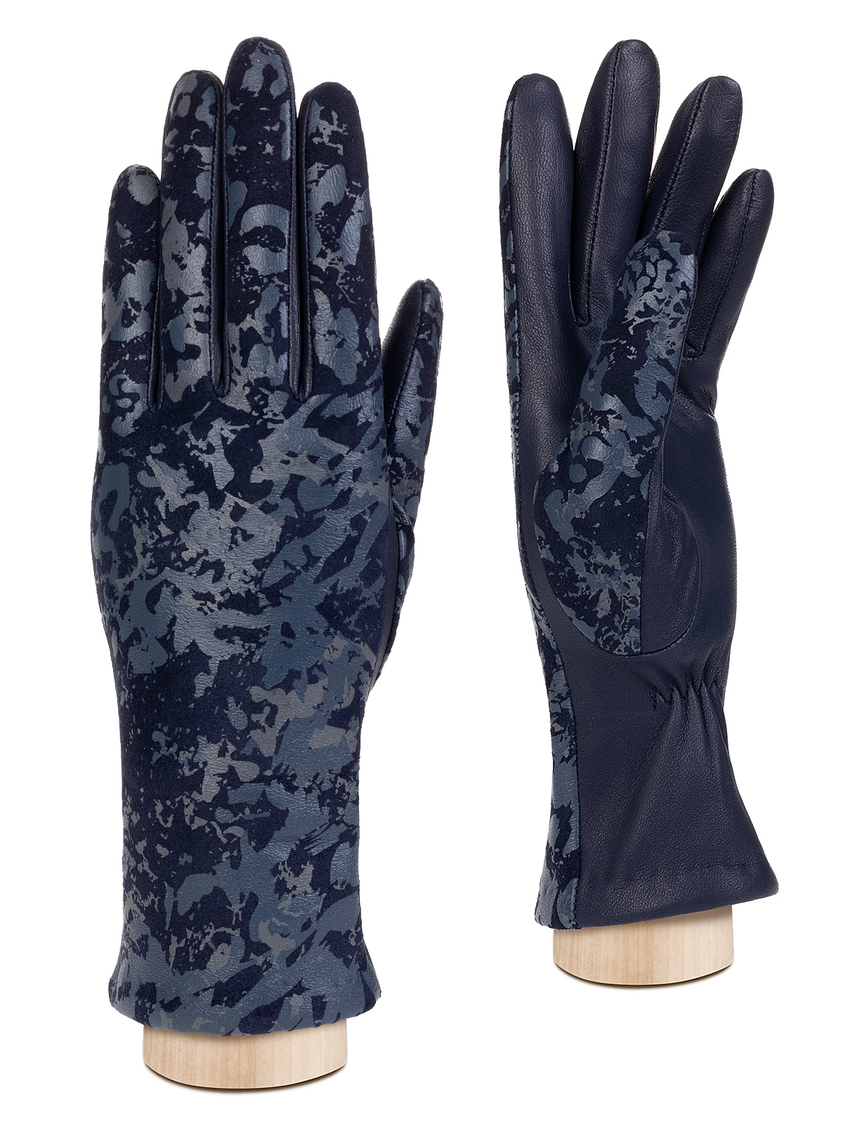 Перчатки женские ш+каш. IS00156 navy/silver
