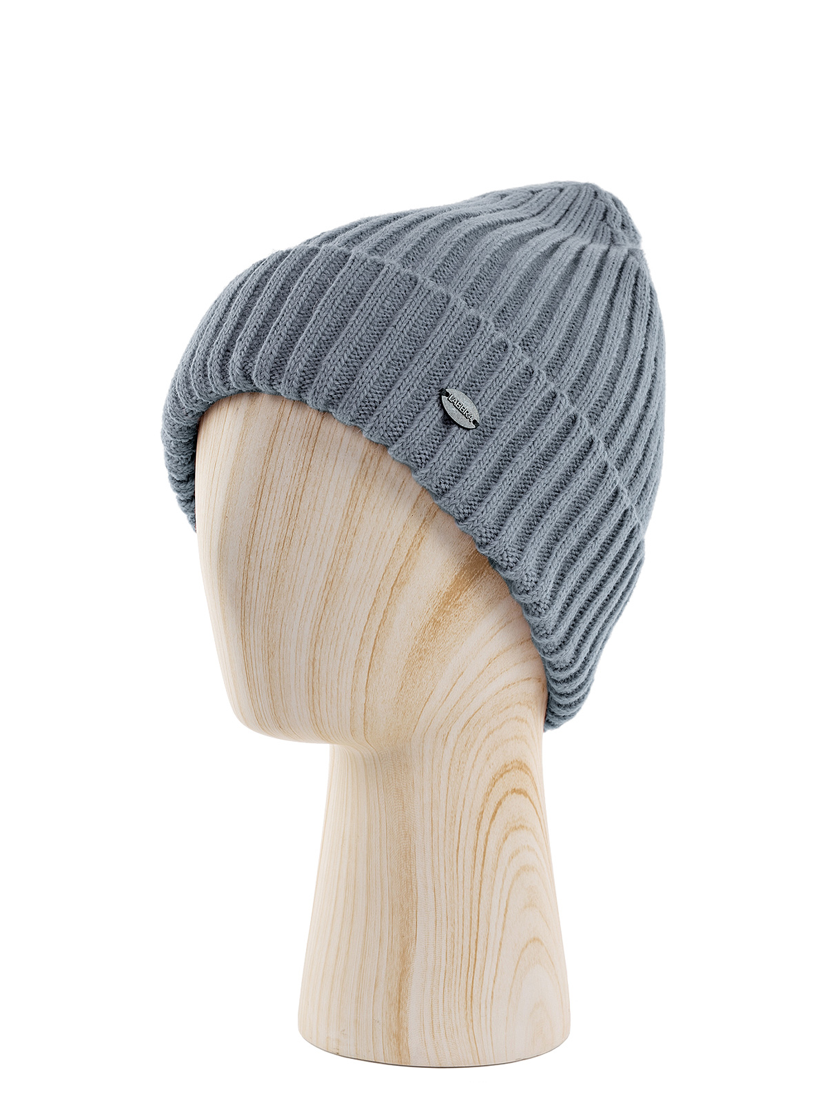 Шапка жен. шерсть+акр LB-BR55027 grey