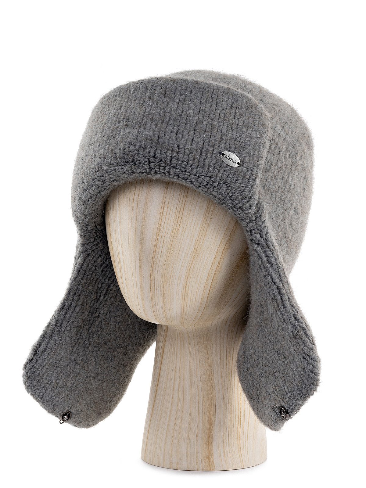 Шапка жен. кид-мох+альп+шерсть LB-N88031A grey