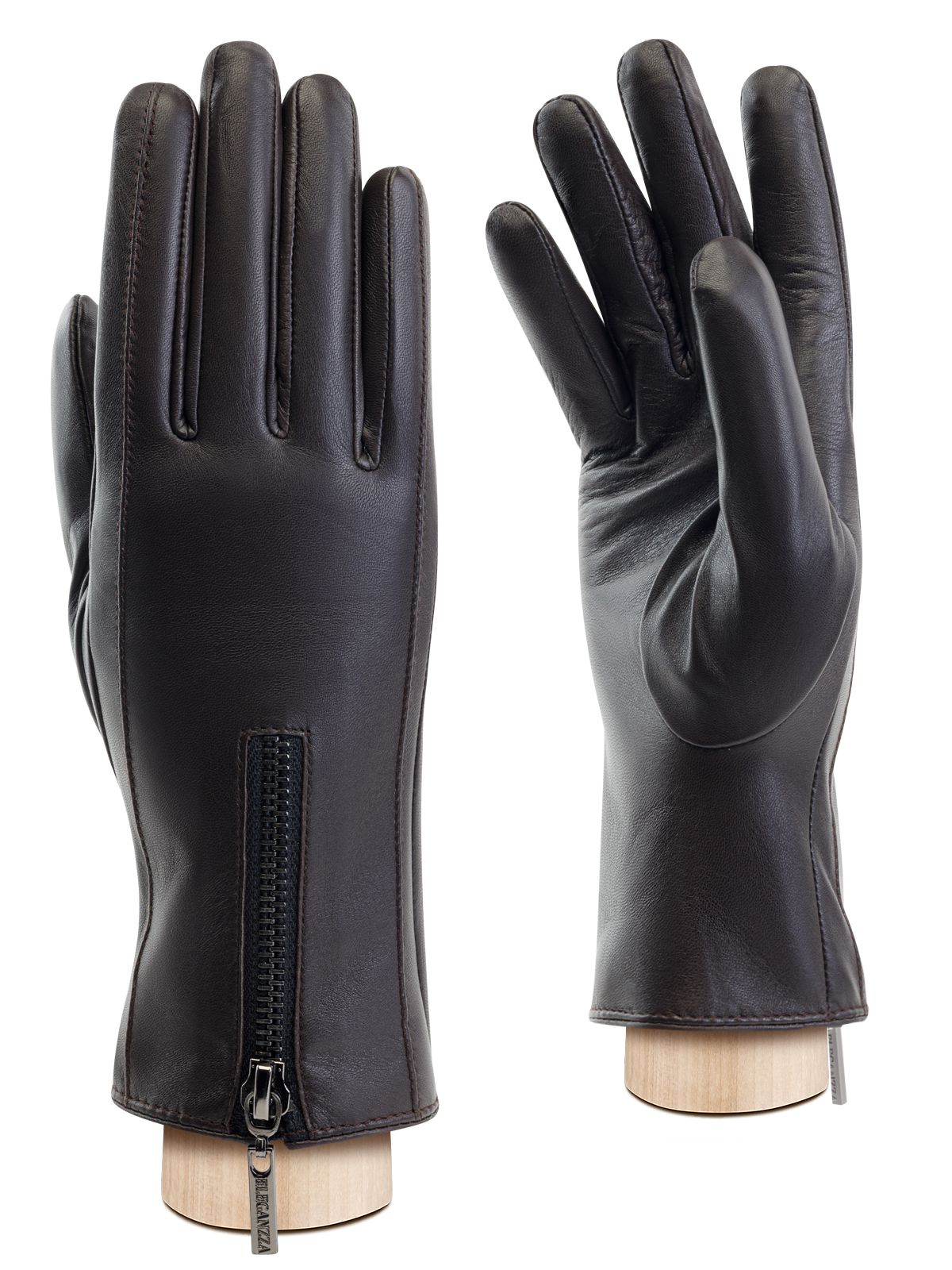 Перчатки женские 100% ш IS942 d.brown