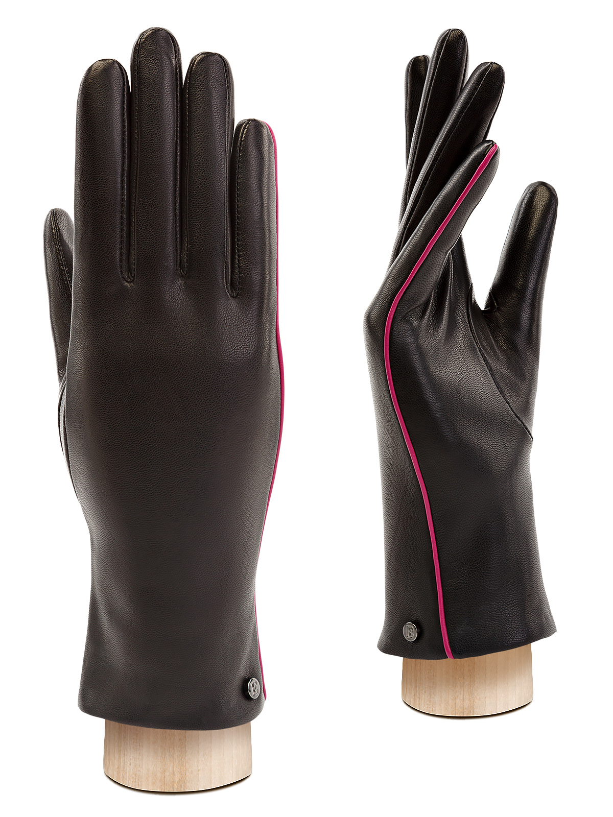 Перчатки женские ш+каш. IS01080 black/fuchsia