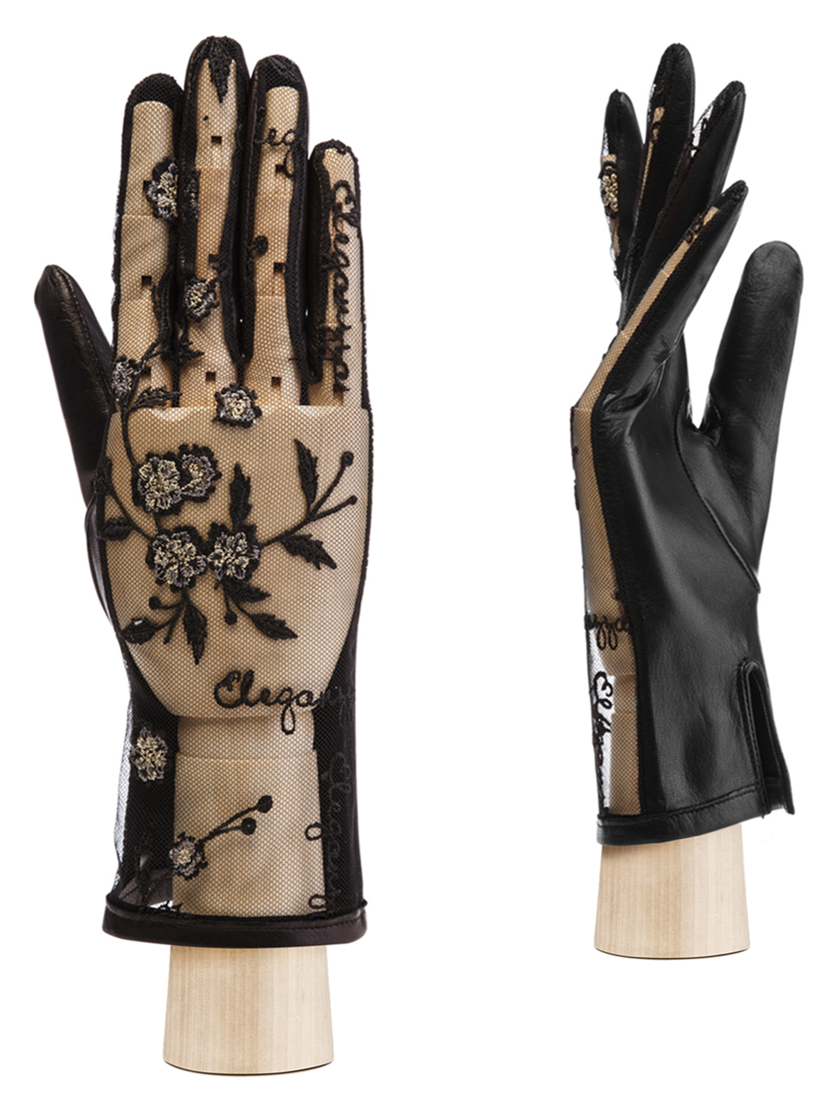 Перчатки женские б/п IS01005 black/gold