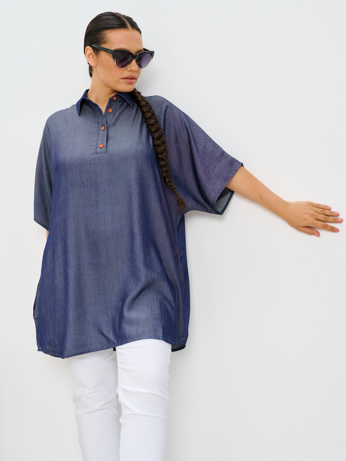 Туника женская MR018SS3 d.blue