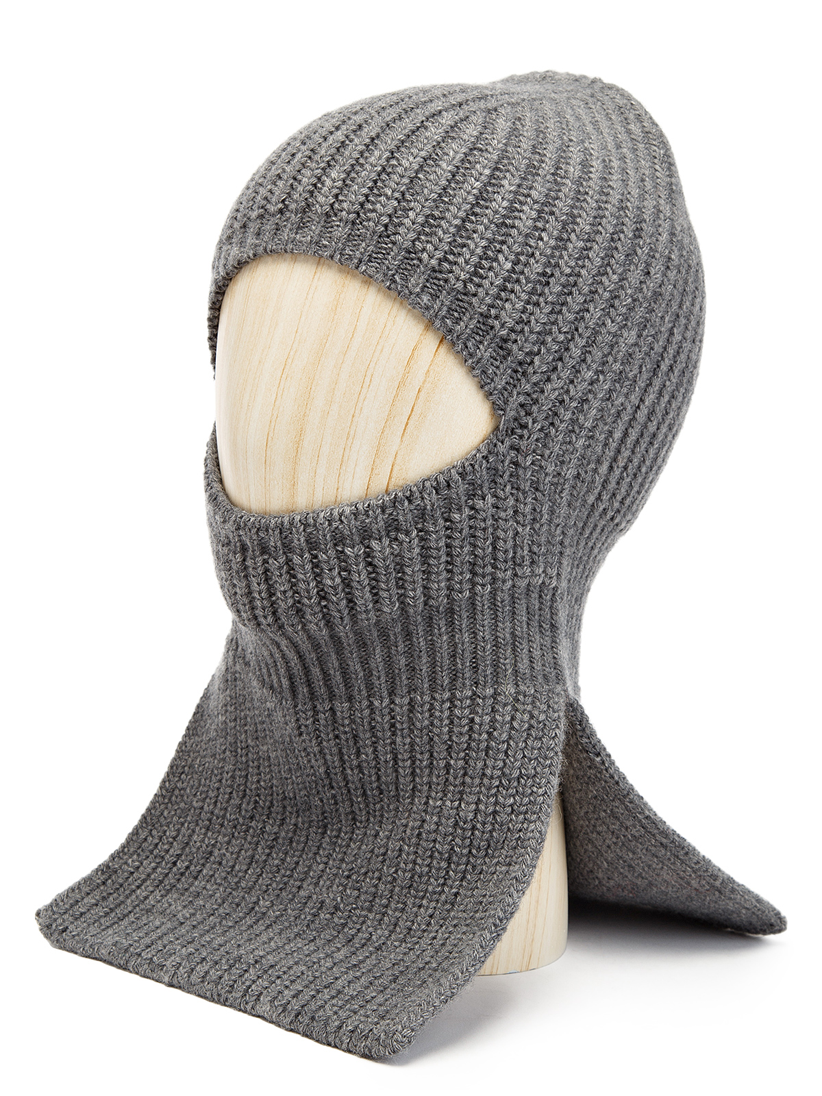 Шапка жен. шерсть+акр LB-N88044 grey melange