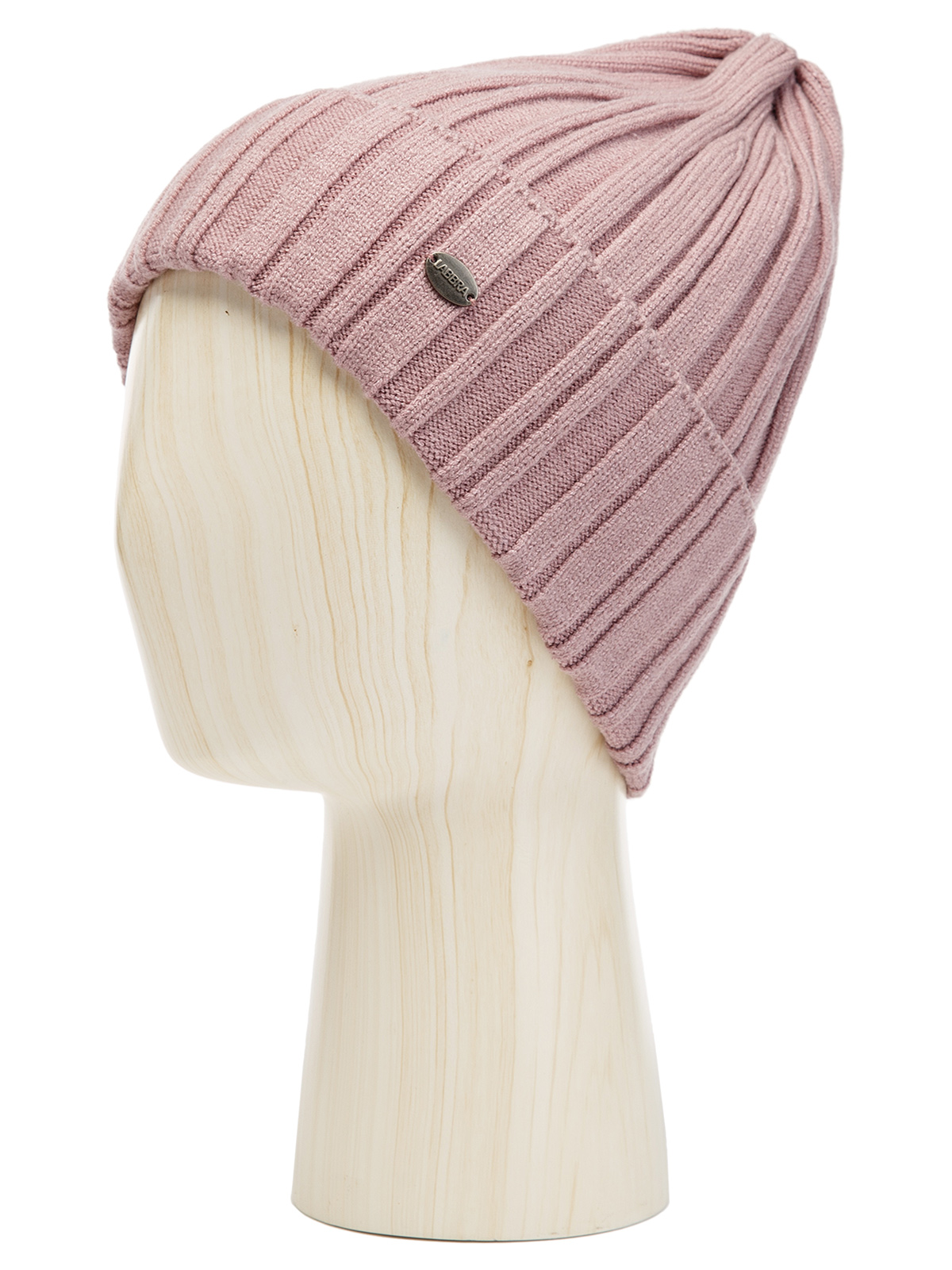 Шапка жен. каш+шерсть+виск LB-N88043 dirty pink