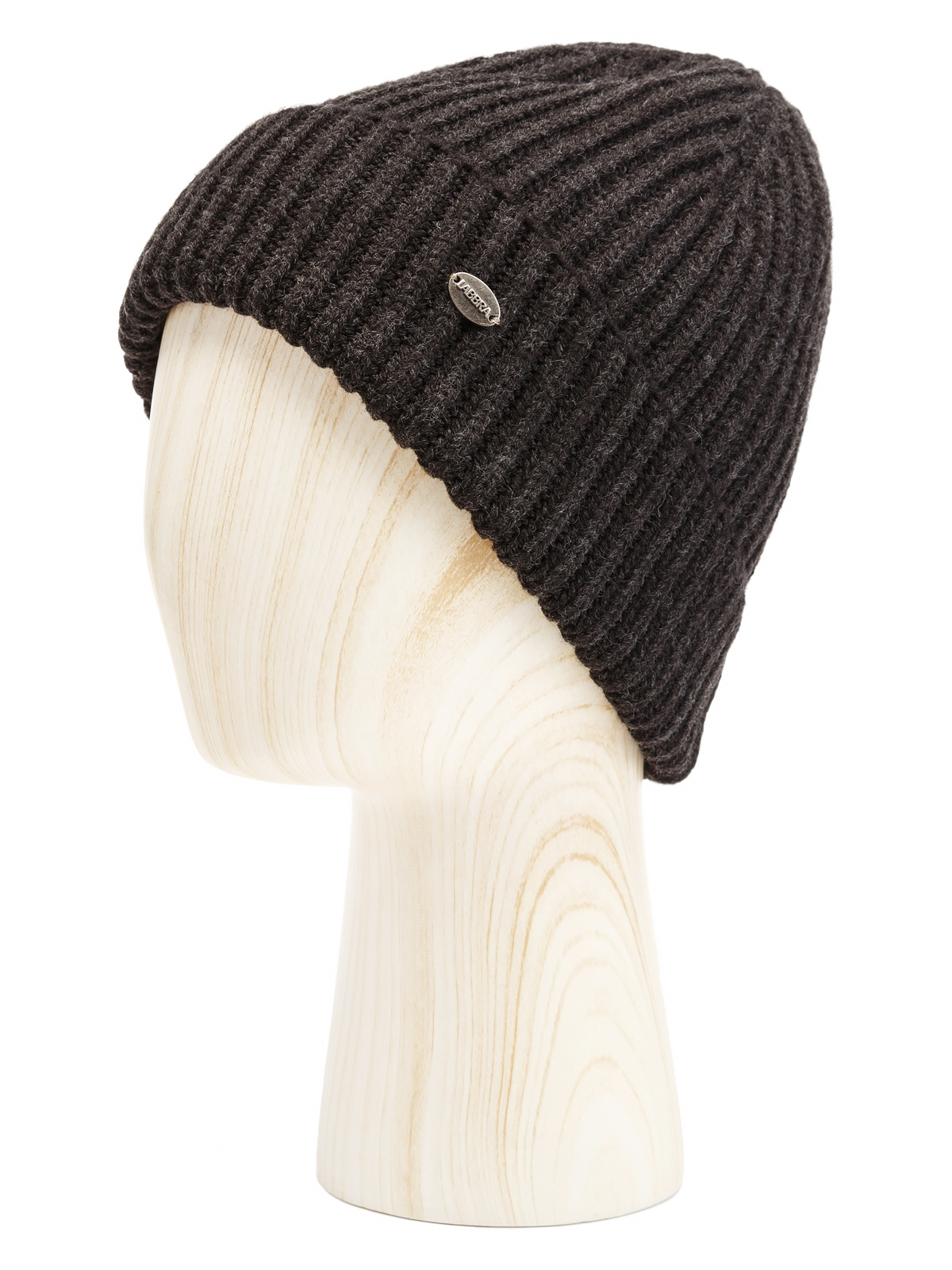 Шапка муж. шерсть+акр LB-A53125 d.grey/black