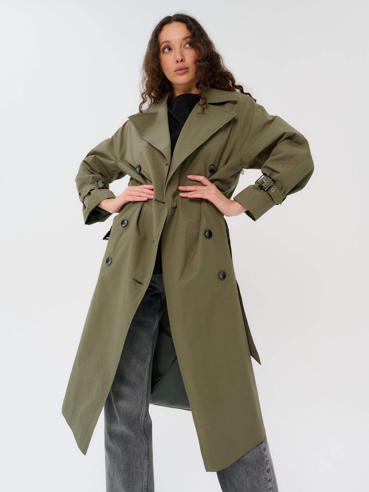 Плащ женский 1241111001 dusty green
