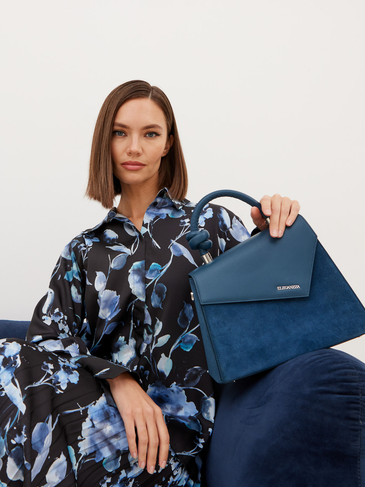 Рубашка женская 1231133008 dark navy