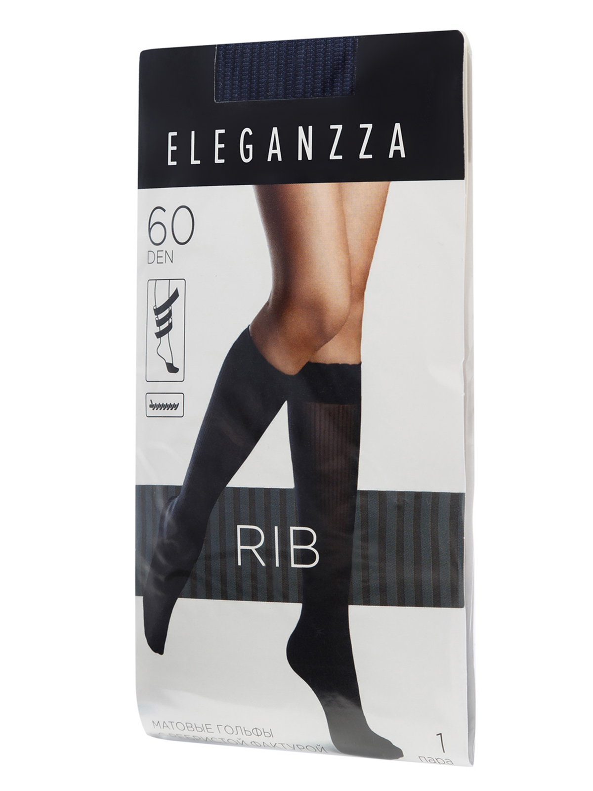 Гольфы Eleganzza RIB 60 black