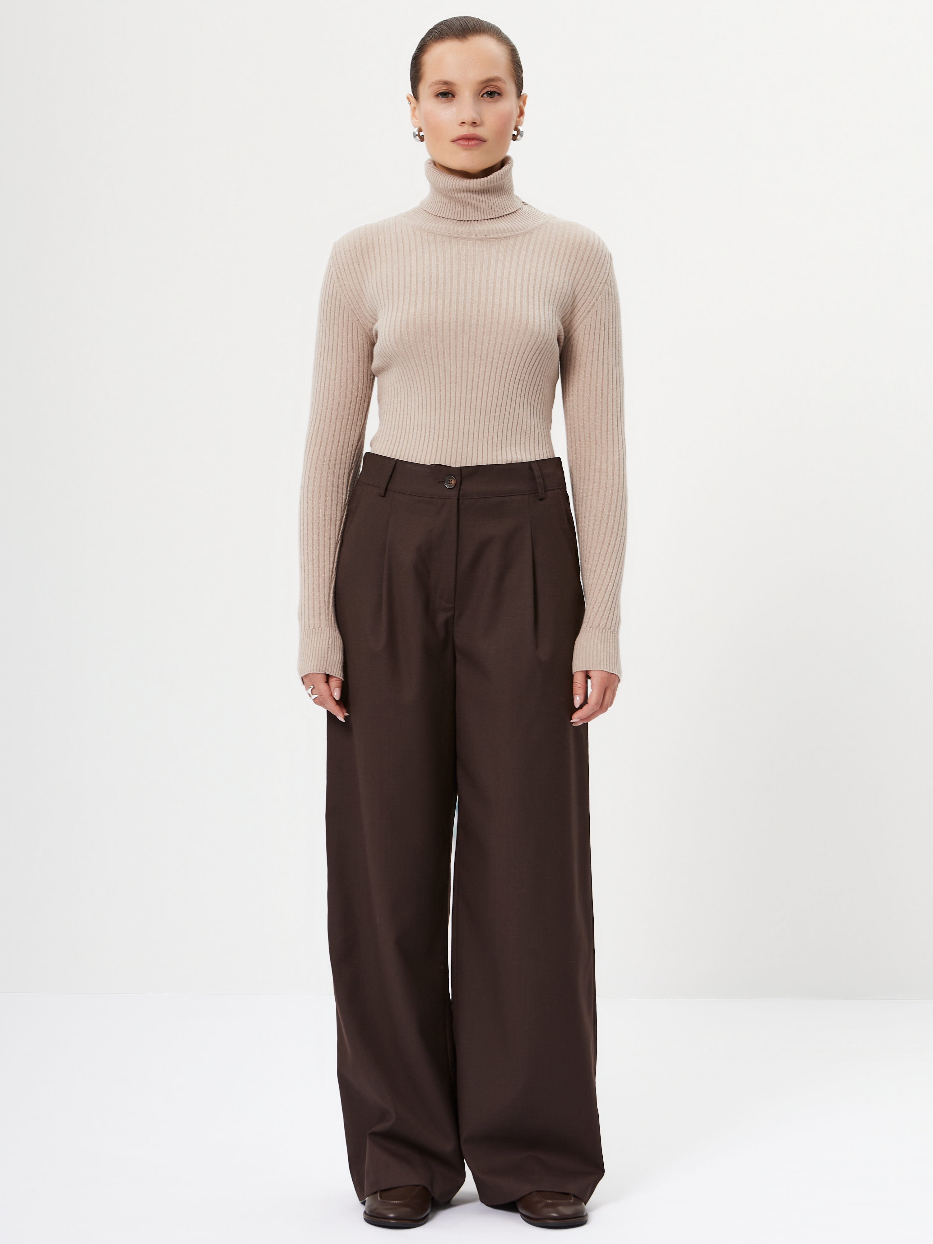 Брюки женские 12411-36036 d.brown