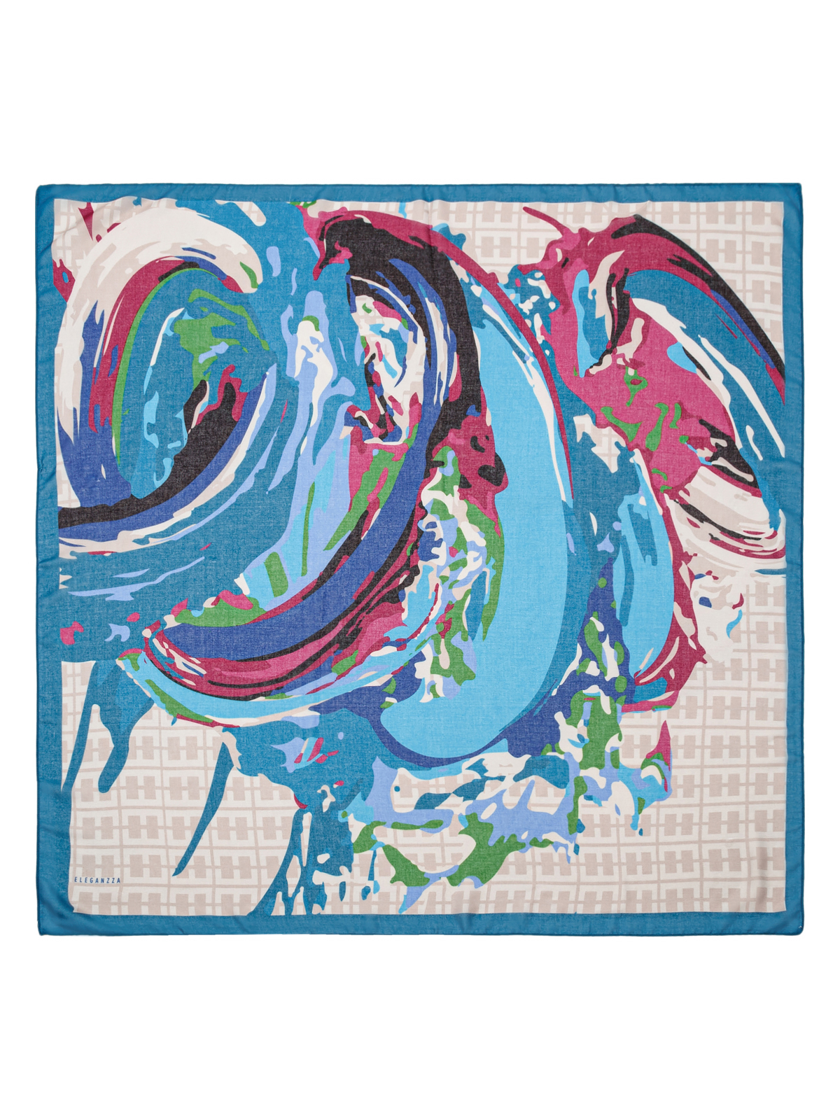 Платок жен. шелк+шерсть+мод 120х120 BL16-8412-14