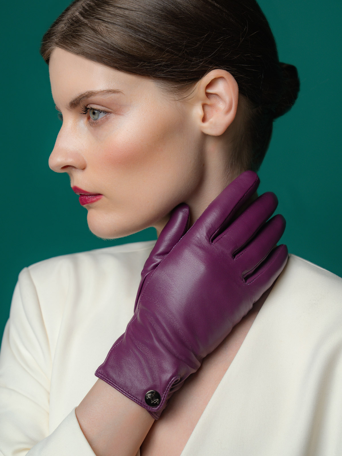 Перчатки жен п/ш LB-4909-1 beetroot