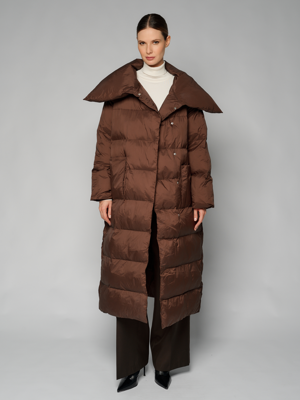 Пальто женское 12411-23039 brown