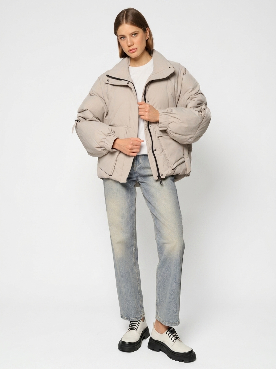 Куртка женская 12411-22044 beige
