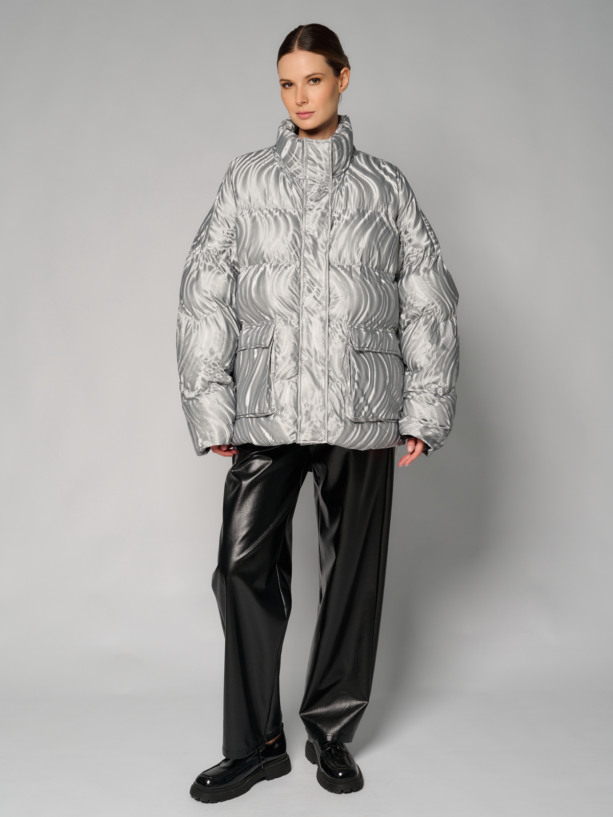 Куртка женская 12411-22047 silver