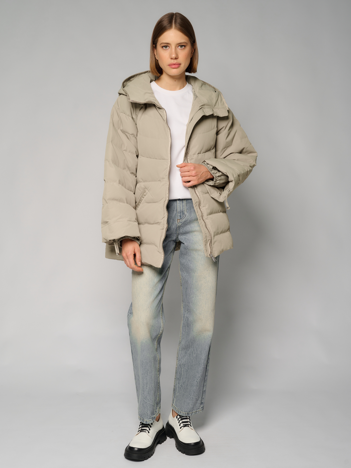 Куртка женская 12411-22041 l.olive