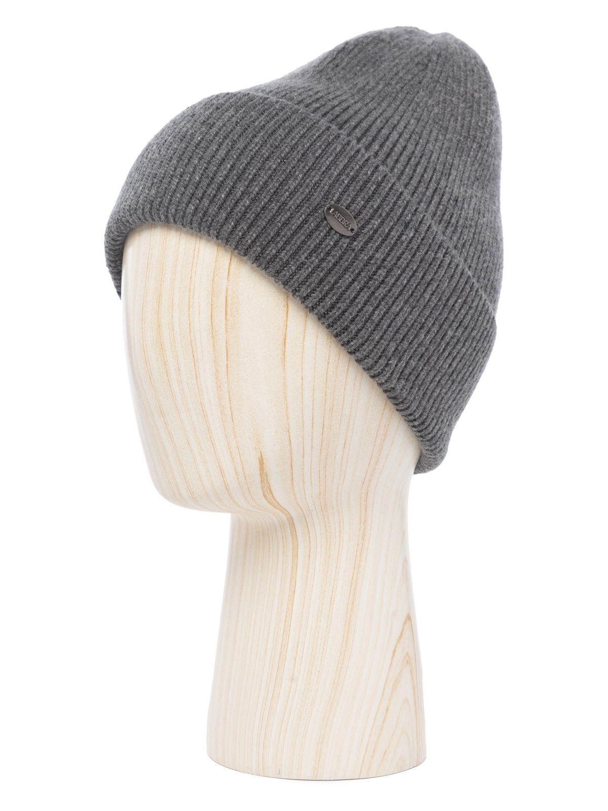Шапка жен. шерсть+анг+нейл LB-WT35001 d.grey