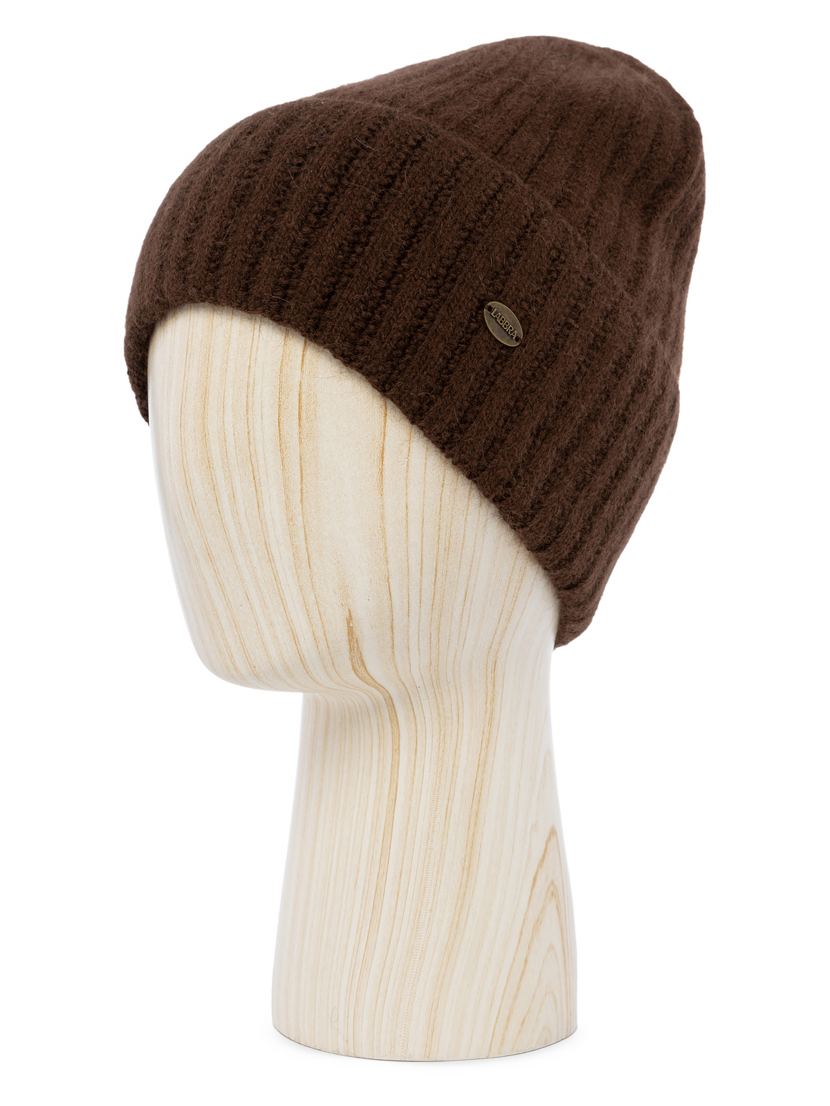 Шапка жен. пух енот+шерсть+виск LB-N88059 mocca