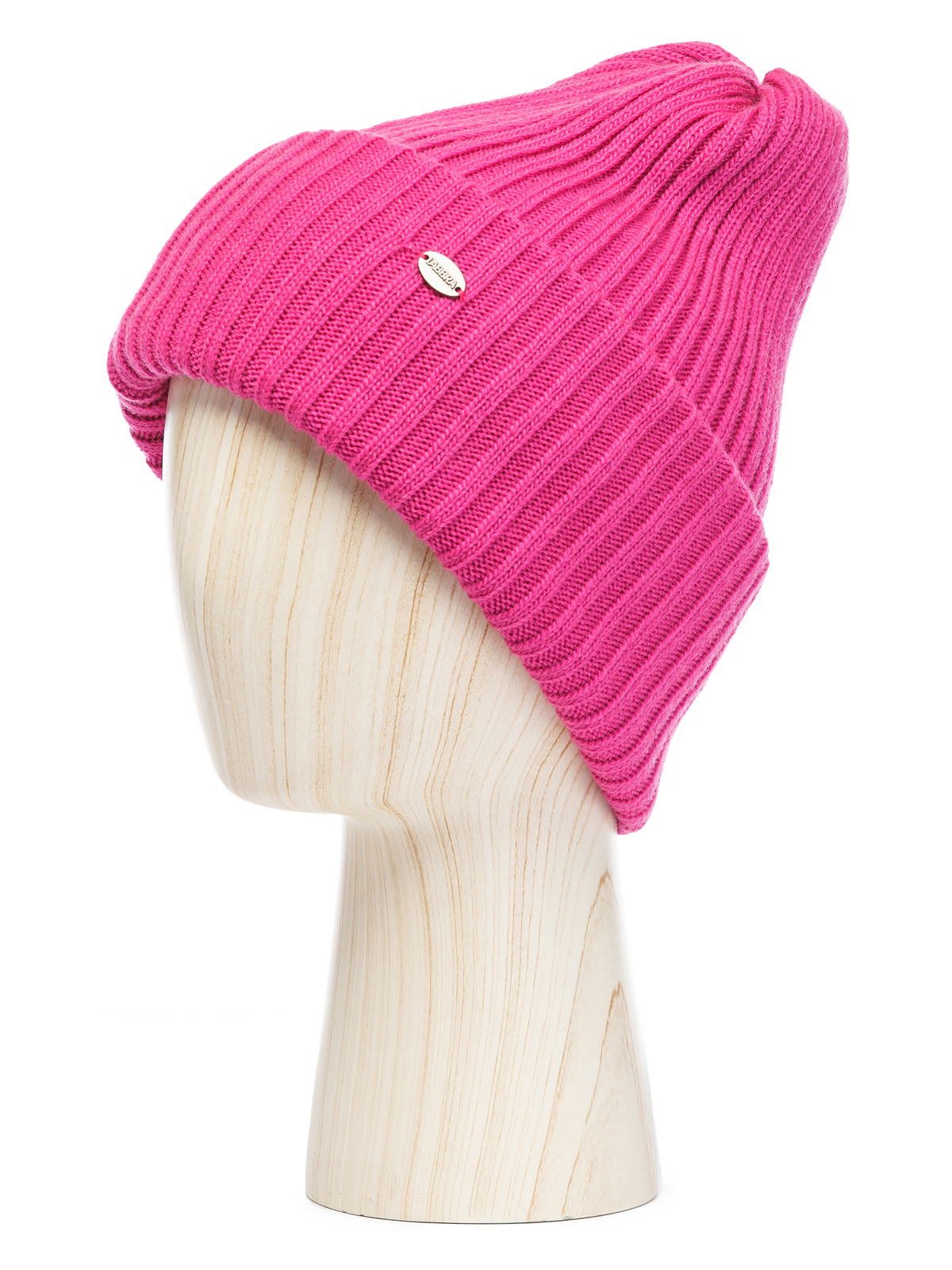 Шапка жен. шерсть+акр LB-A53014 fuchsia