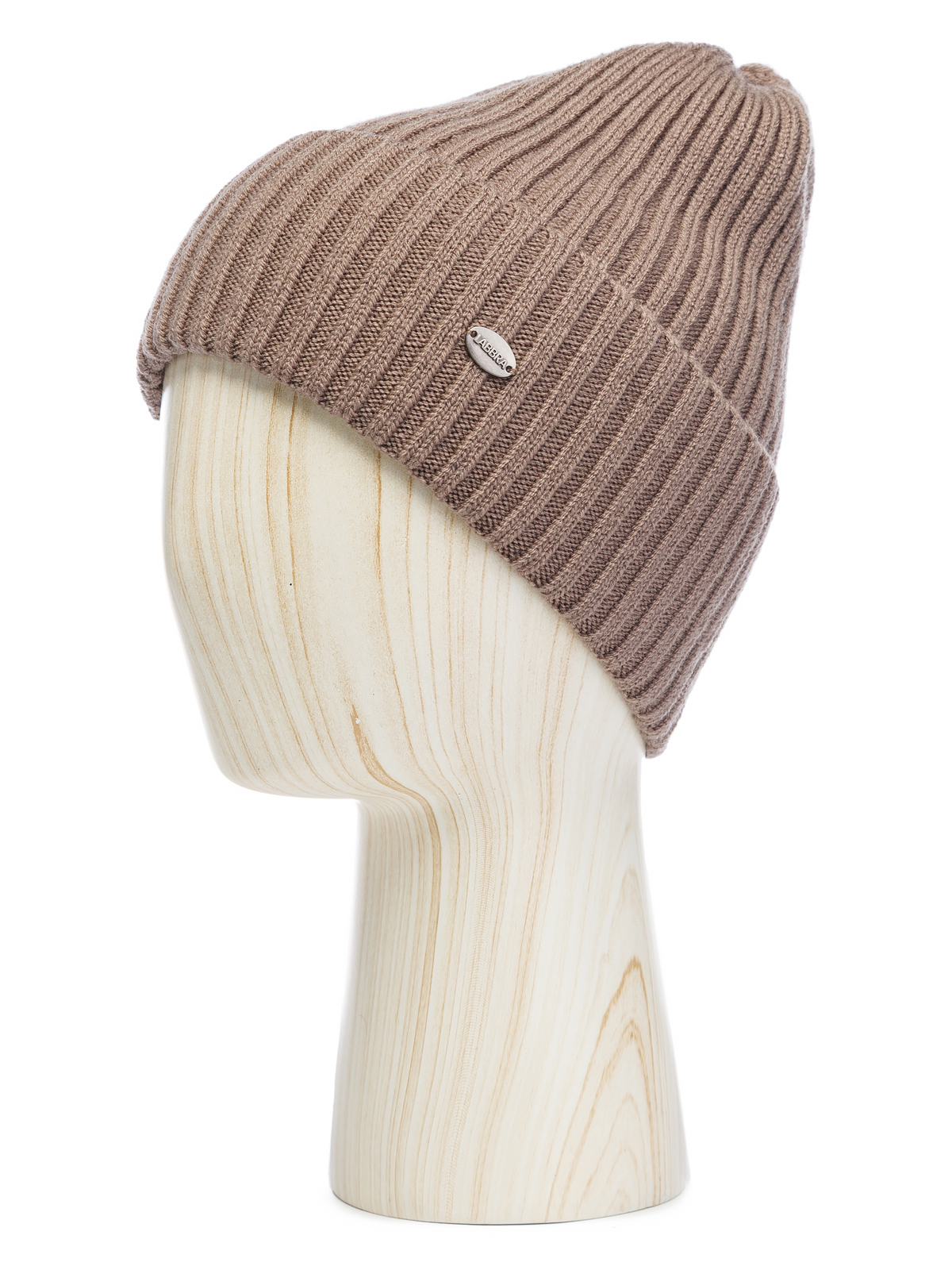 Шапка жен. шерсть+акр LB-A53054 taupe