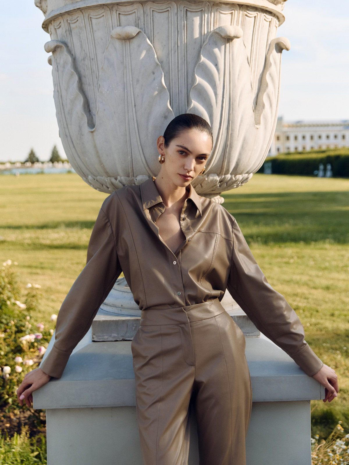 Рубашка женская 12411-33046 beige