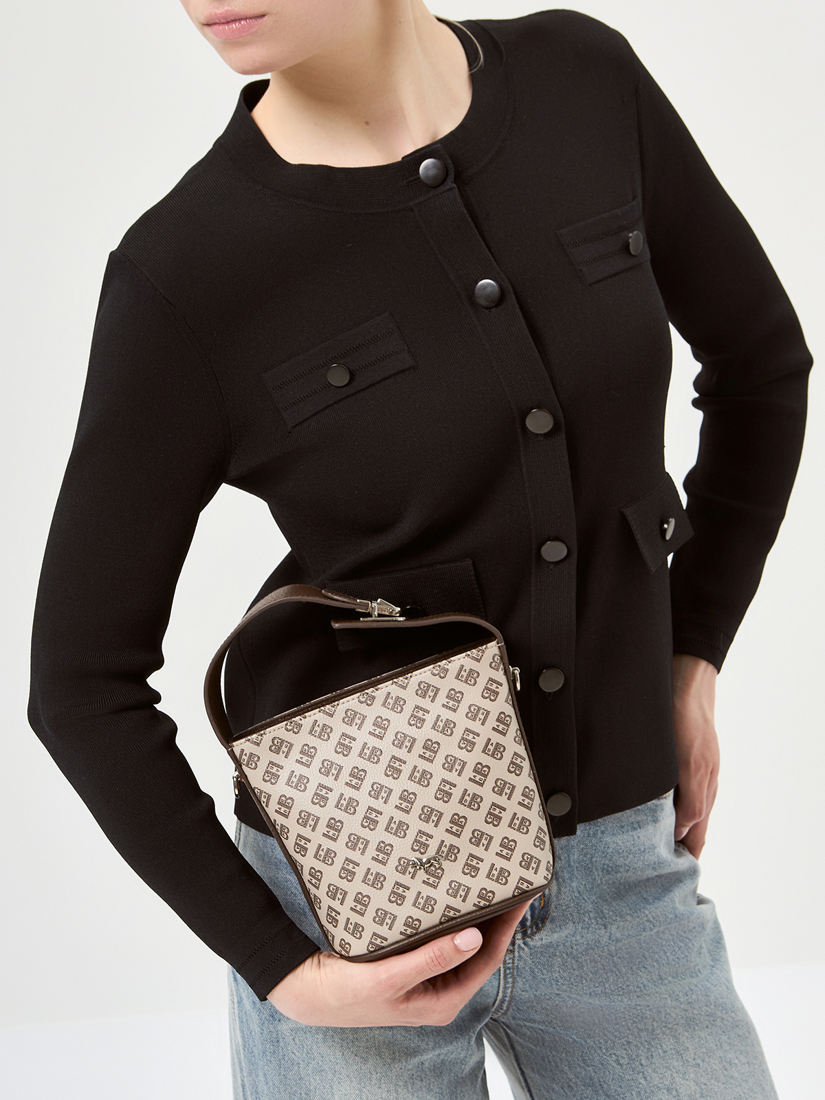 Сумка Labbra L-HF4392 l.cacao-cafe noir/cafe noir