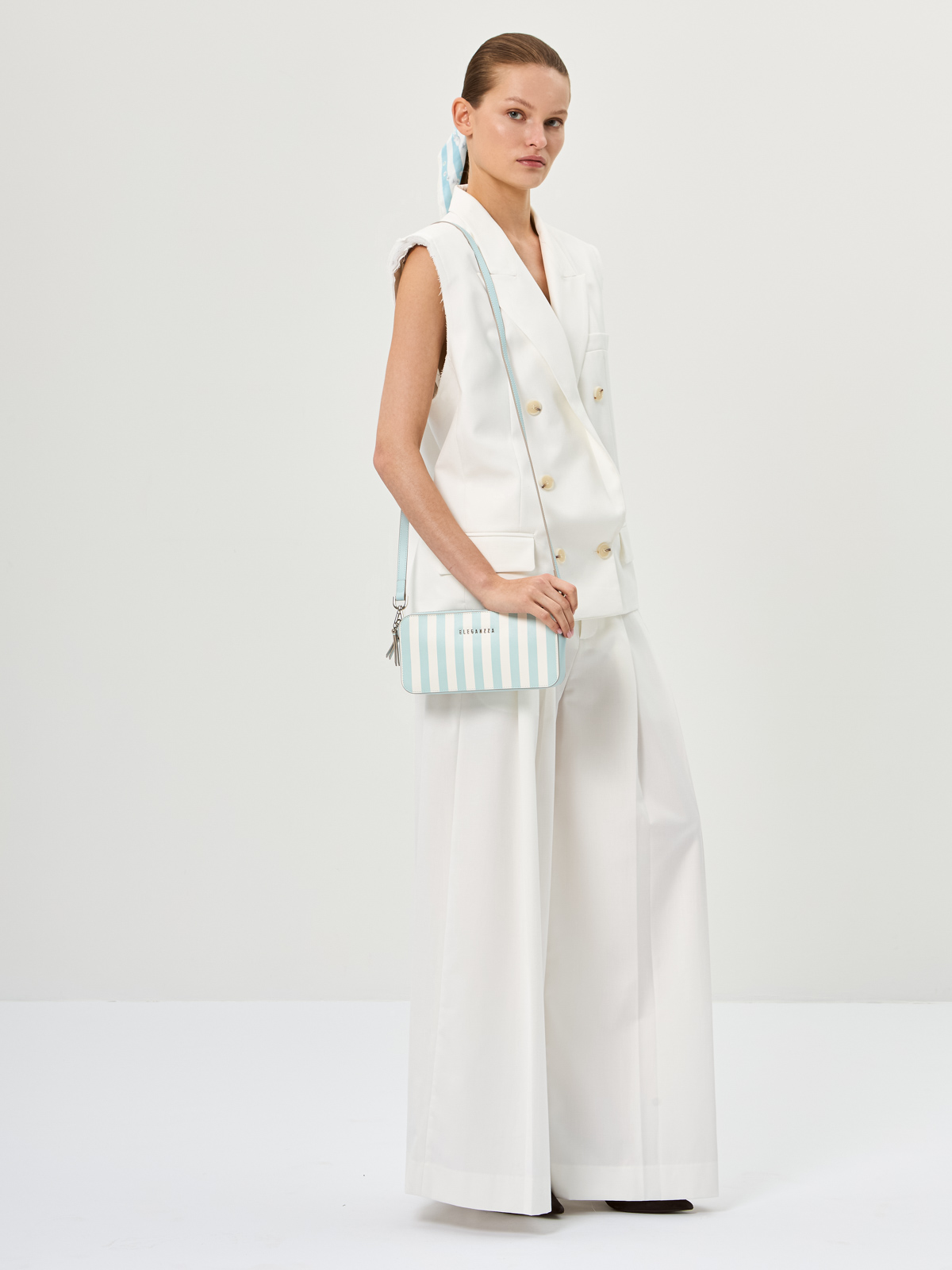 Сумка ELEGANZZA Z166-0609 pastel blue/white
