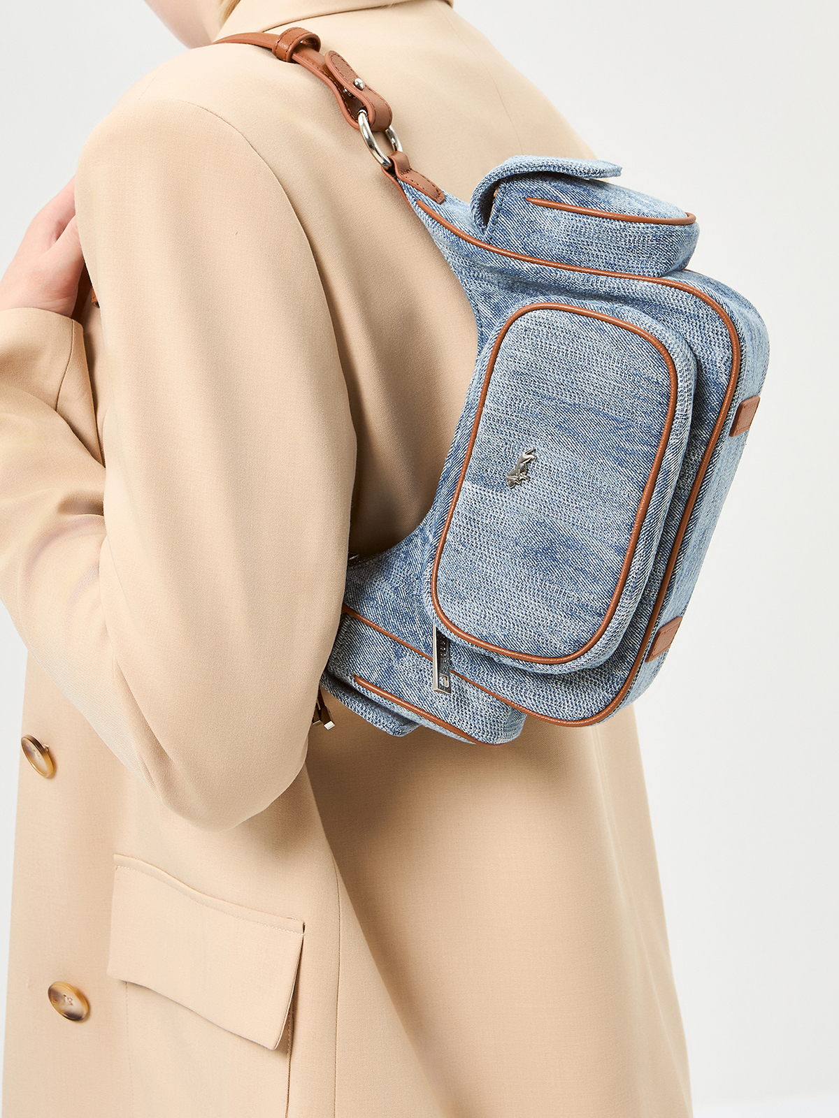 Сумка Labbra L-HF4395 l.blue jeans/luggage