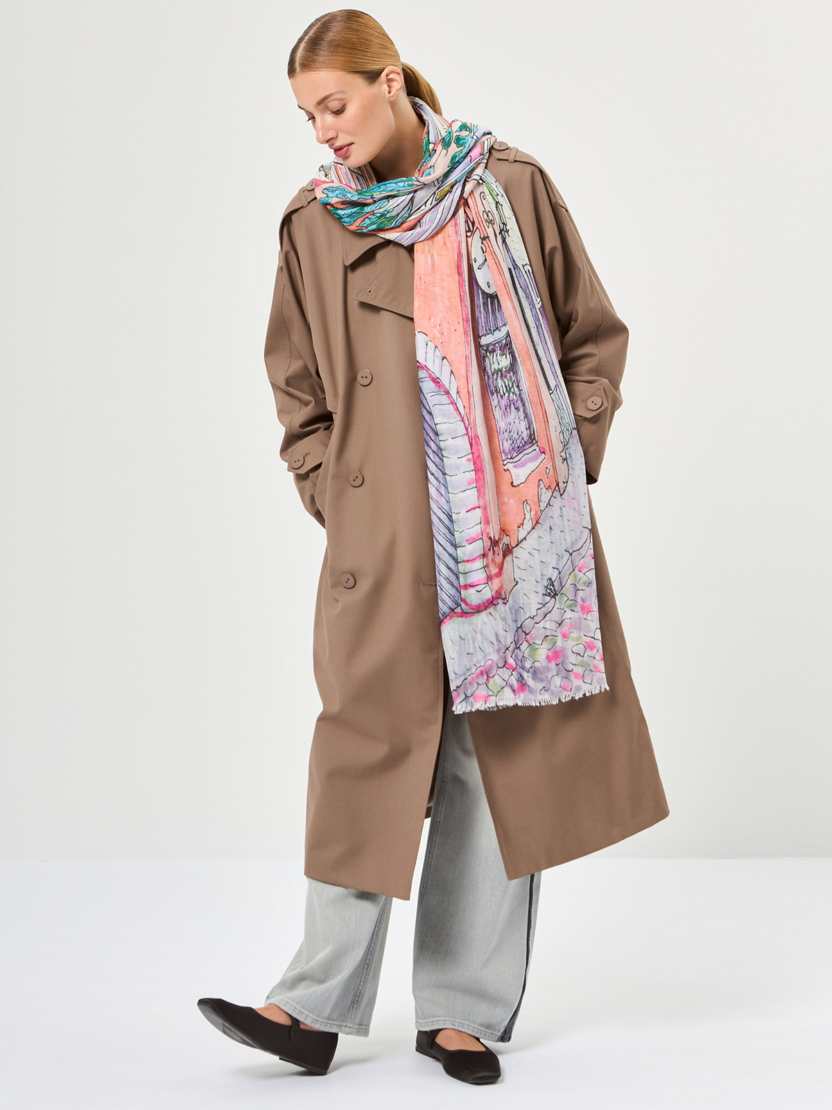 Палантин жен. бамб 90х180 LG68-457-04