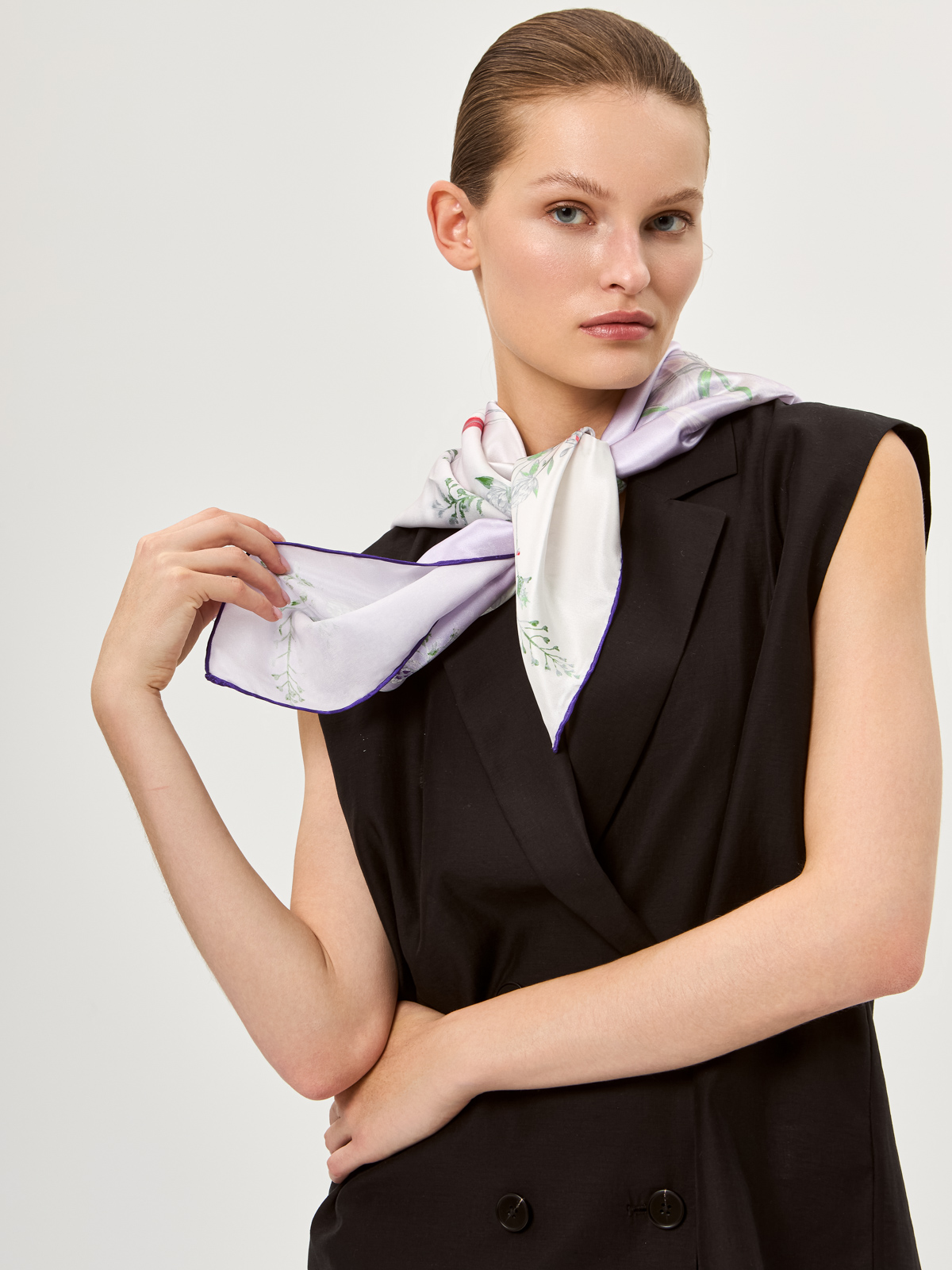 Платок жен. шелк 86х86 SS03-8431-09