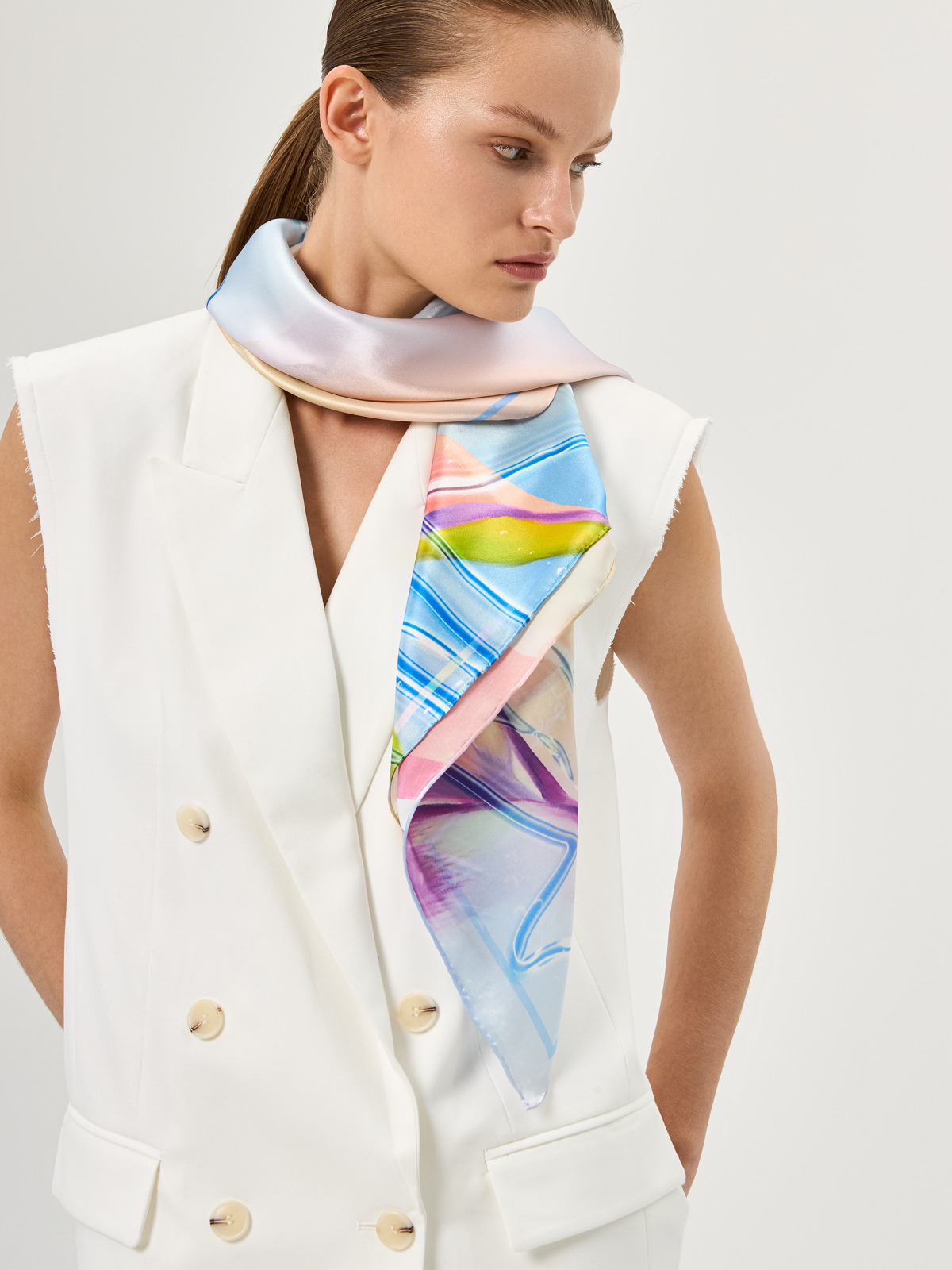 Платок жен. шелк 86х86 SS03-8433-13