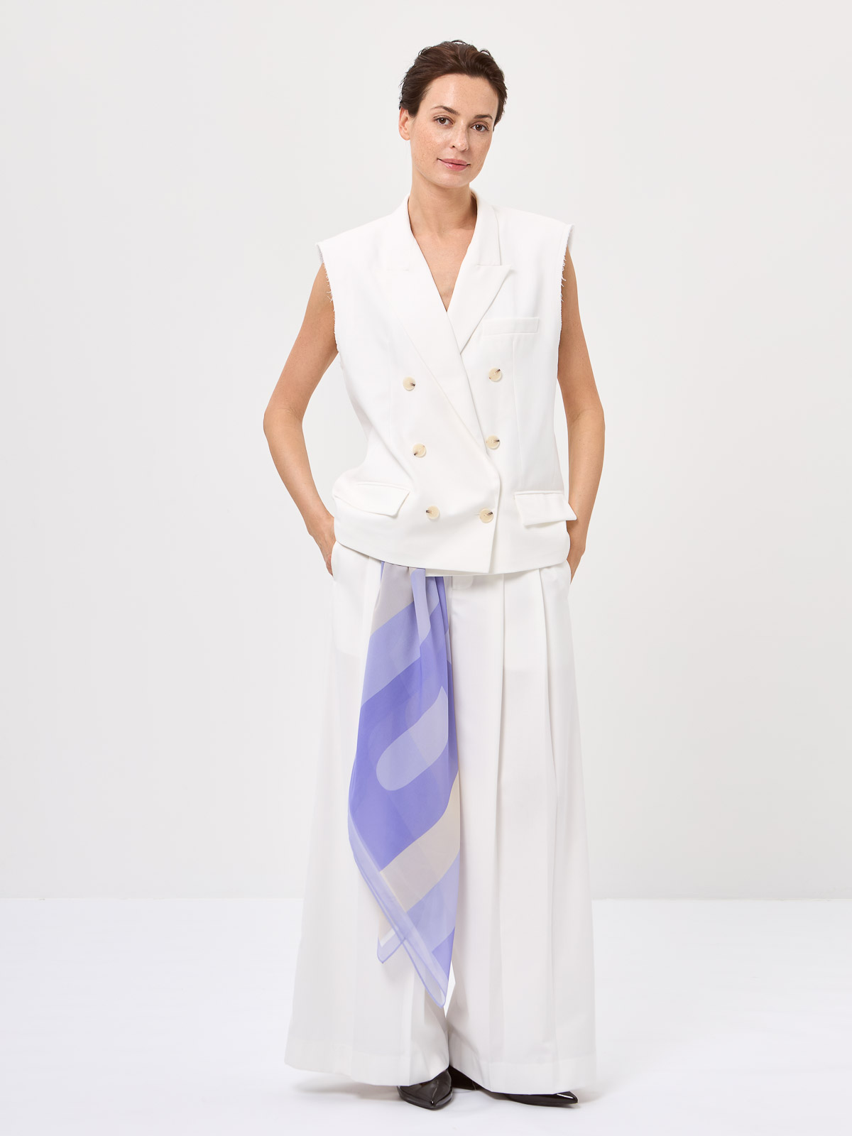 Платок жен. виск+шелк 110х110 LE34-581-10