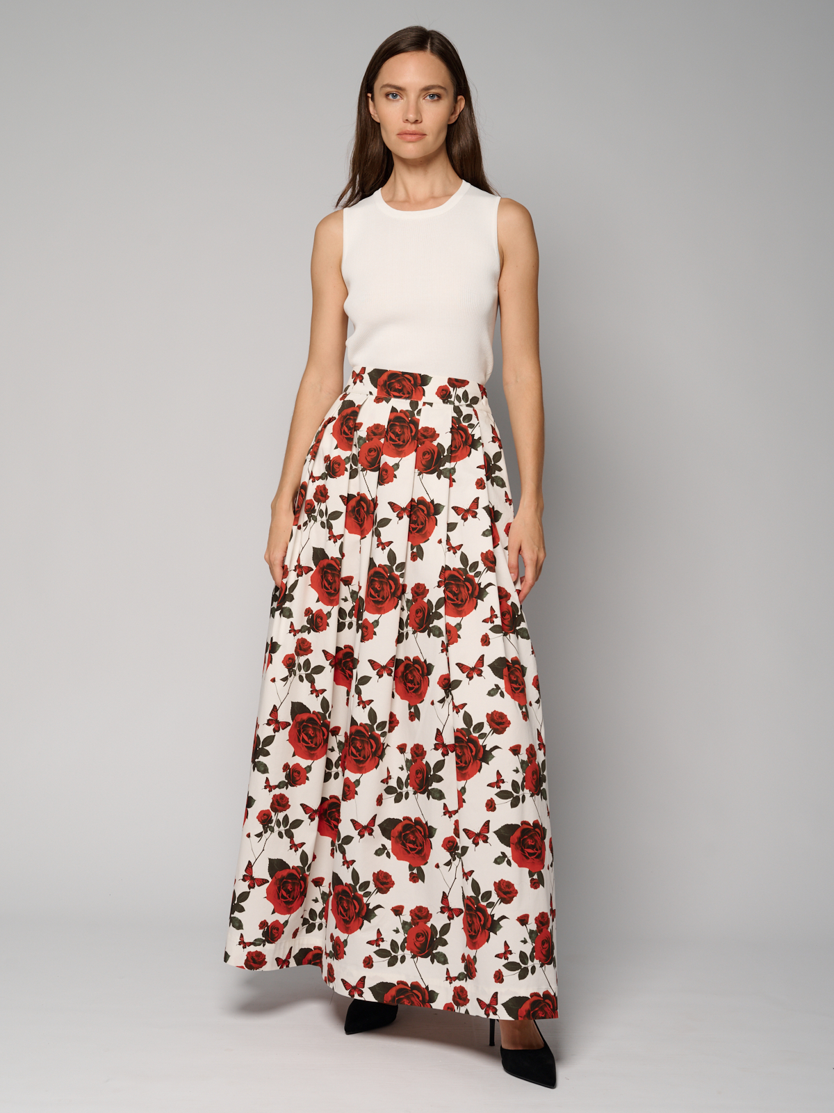 Юбка женская 12521-38048 white/red