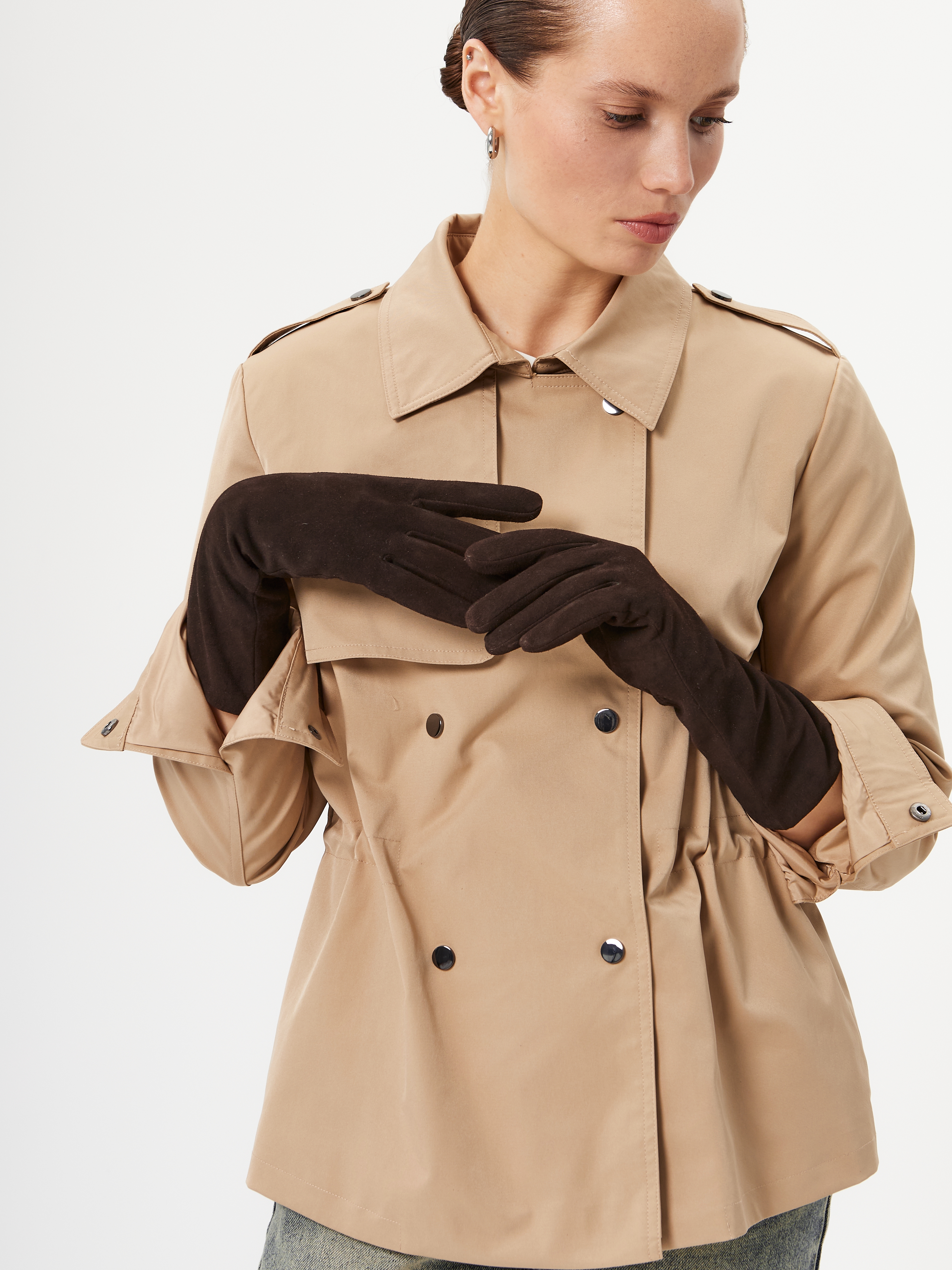 Перчатки женские ш+каш. IS02566 truffle