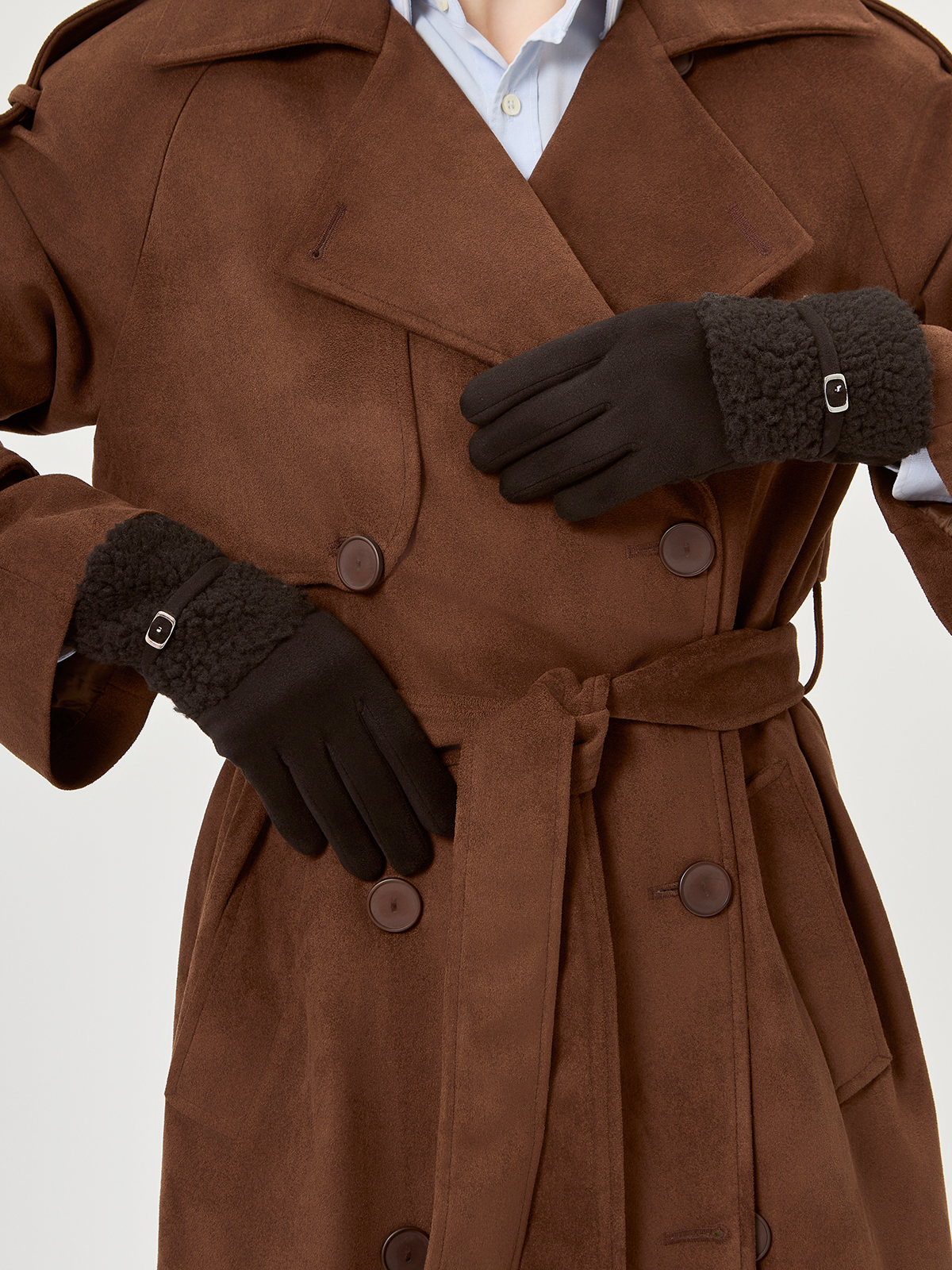 Перчатки жен флис LB-CP-144 black