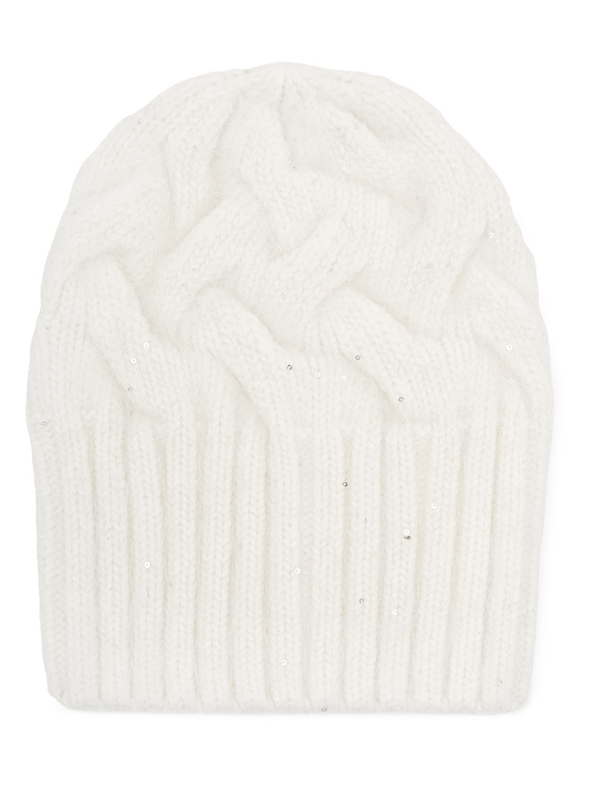 Шапка жен. анг+нейл LB-J44015 white