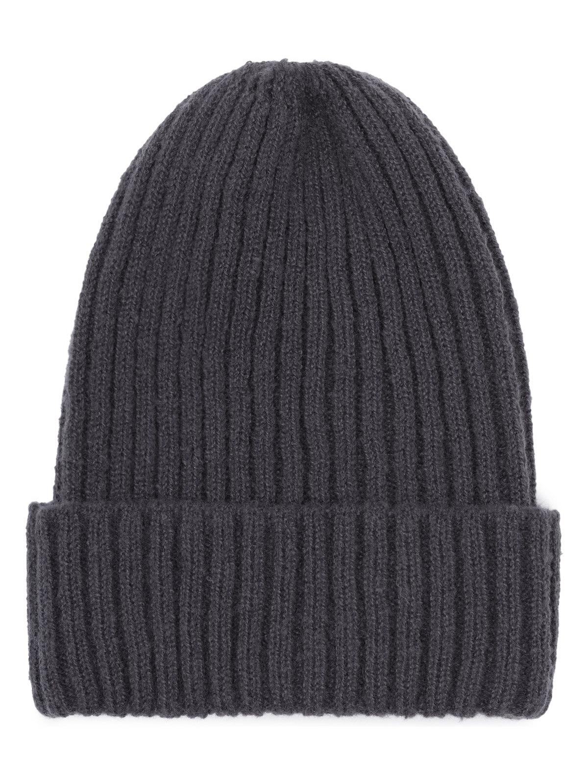 Шапка жен. шерсть+акр LB-A53075 graphite