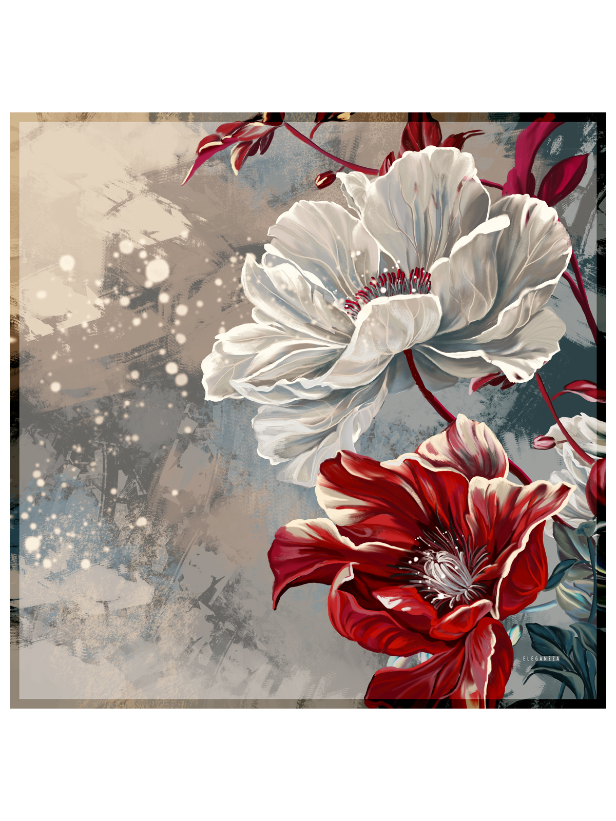 Платок жен. шелк 90х90 E03-8493-07