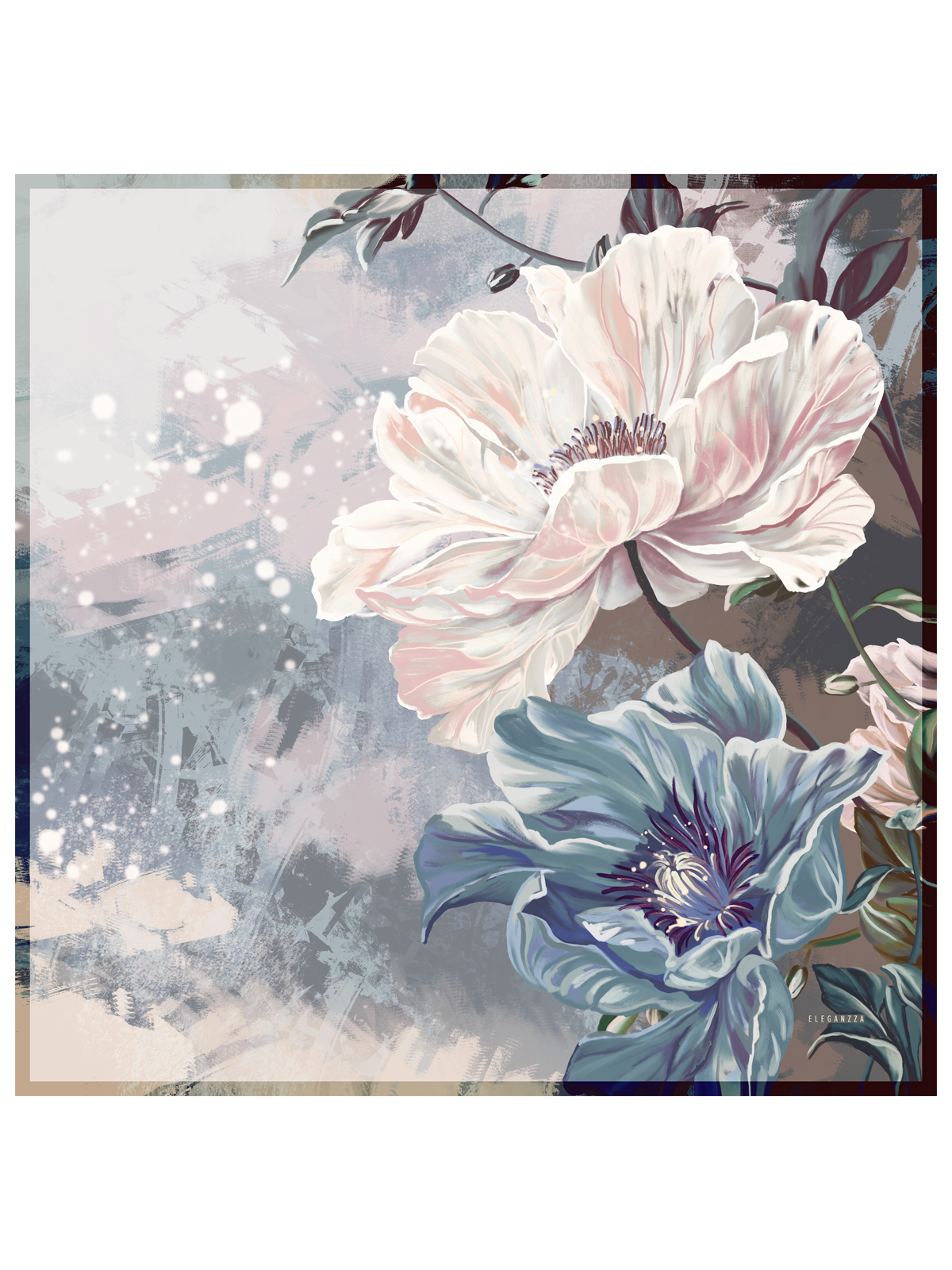 Платок жен. шелк 90х90 E03-8493-26