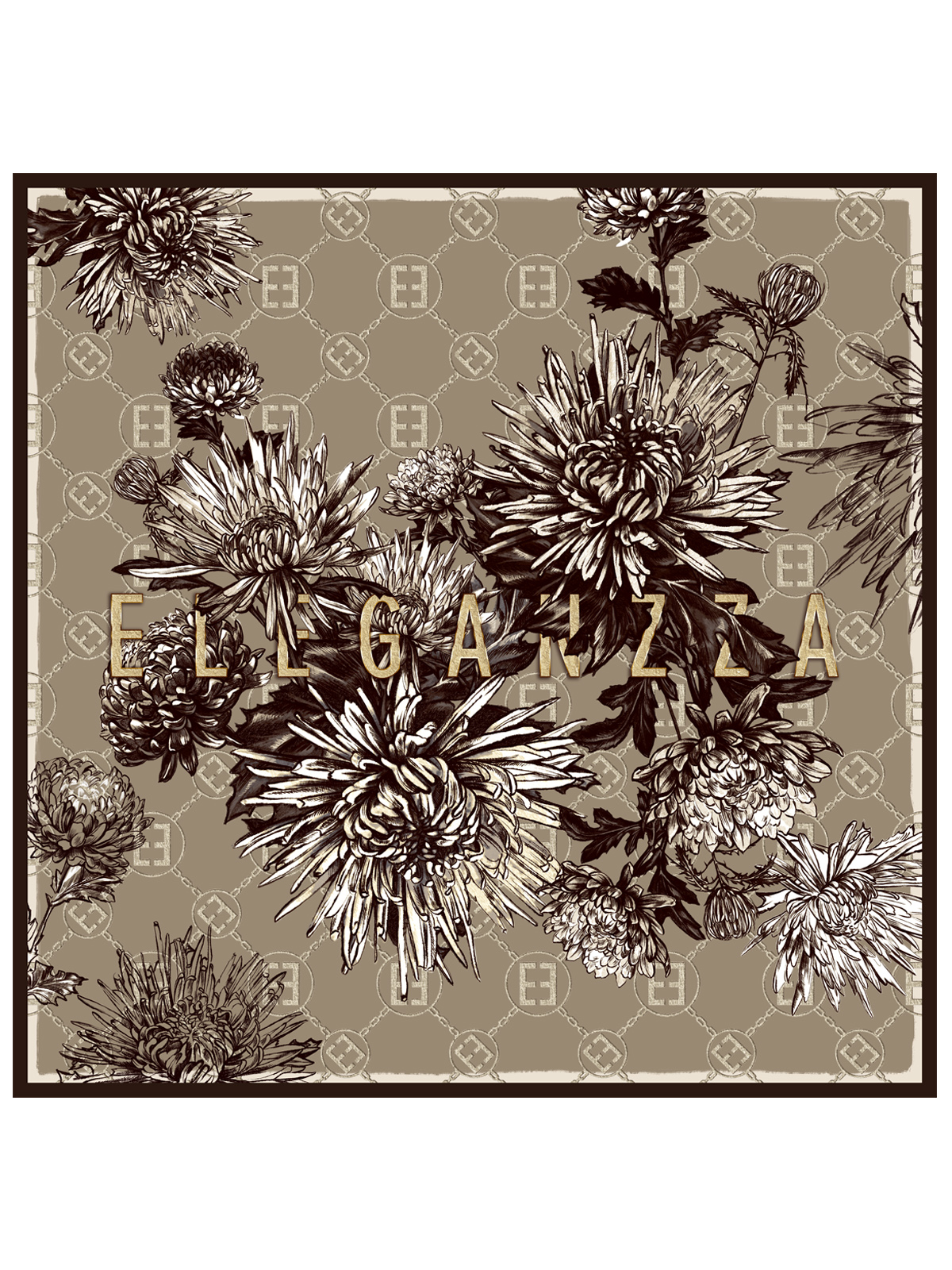 Платок жен. шелк 90х90 E04-8495-22