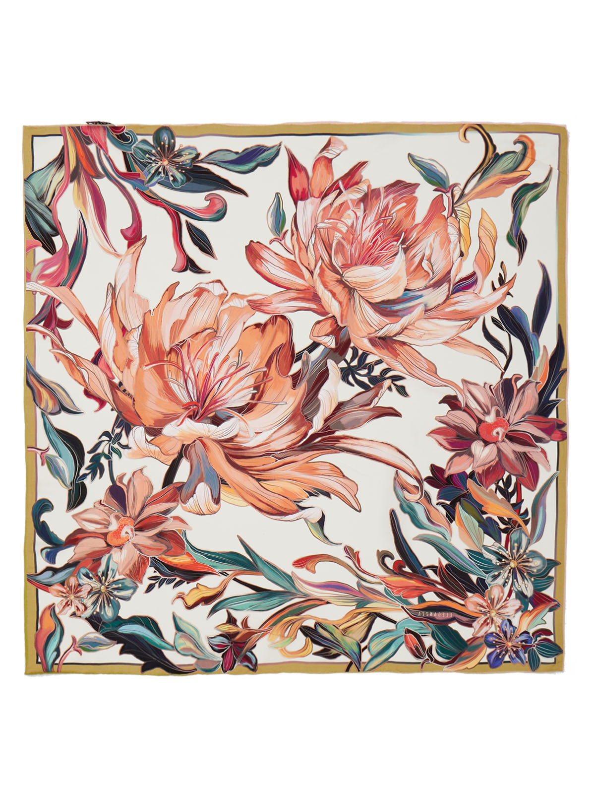 Платок жен. шелк 90х90 E03-8537-05