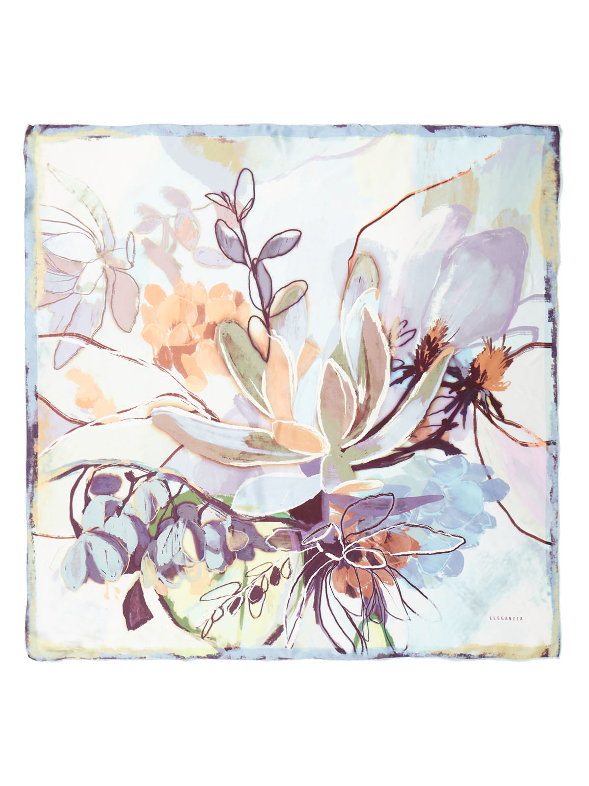 Платок жен. шелк 90х90 E03-8543-26