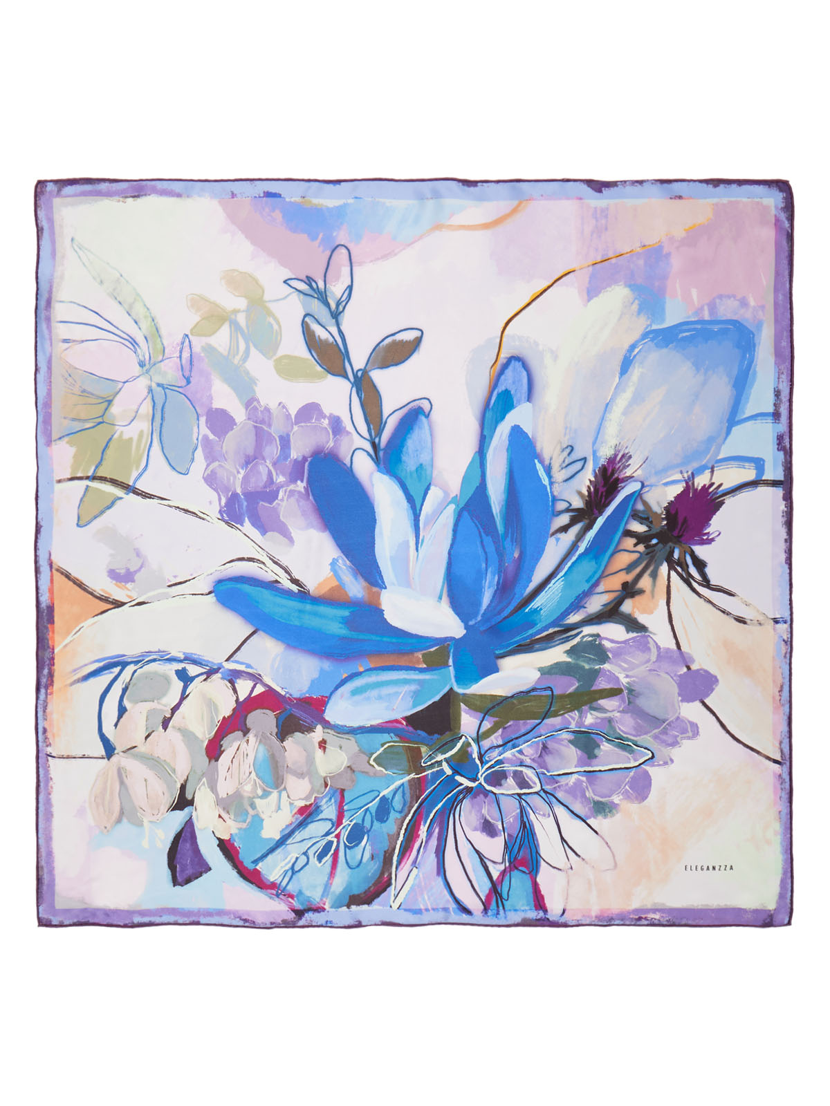 Платок жен. шелк 90х90 E03-8543-12