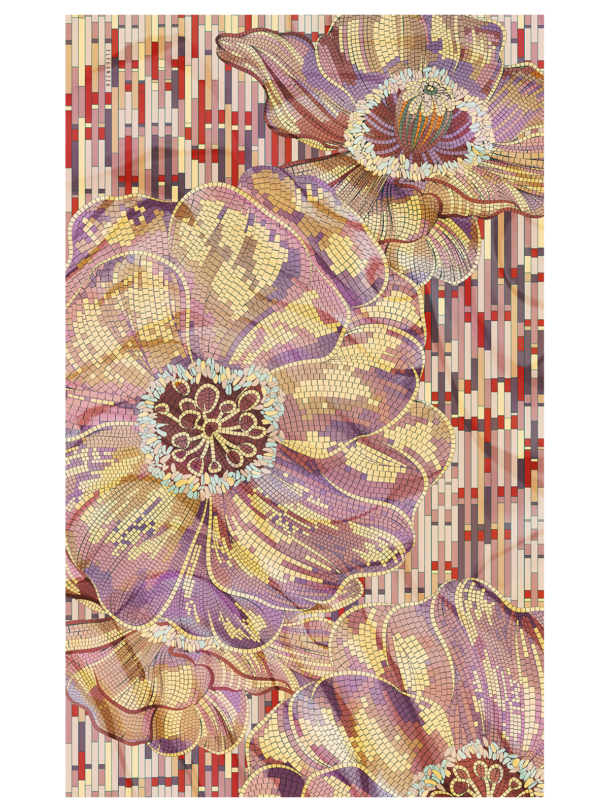 Палантин жен. шелк+мод 110х180 E12-8547-05