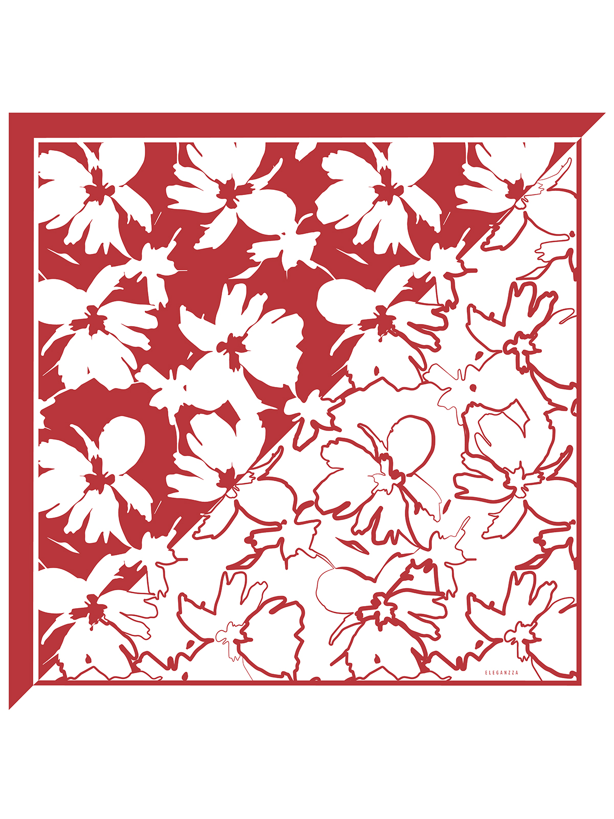 Платок жен. шелк 90х90 E03-8573-07