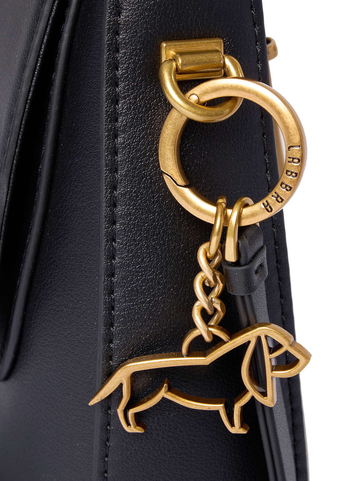 Брелок-dog Labbra LA-04 black/brush gold